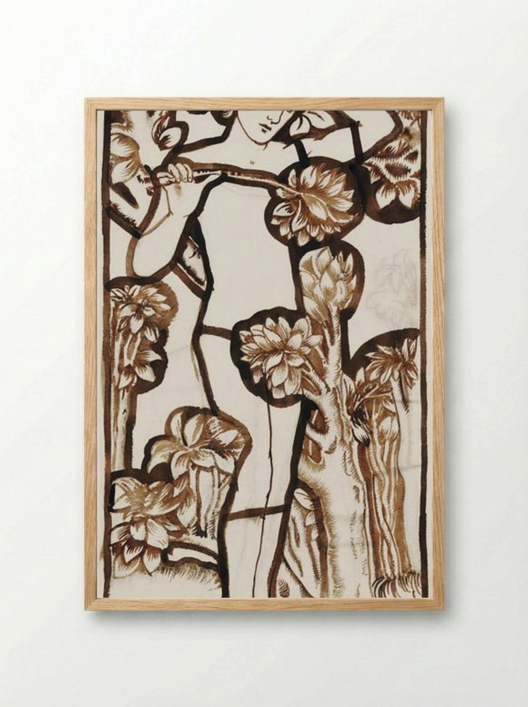 Adam - Edward Burne-Jones - Framed Print Wood