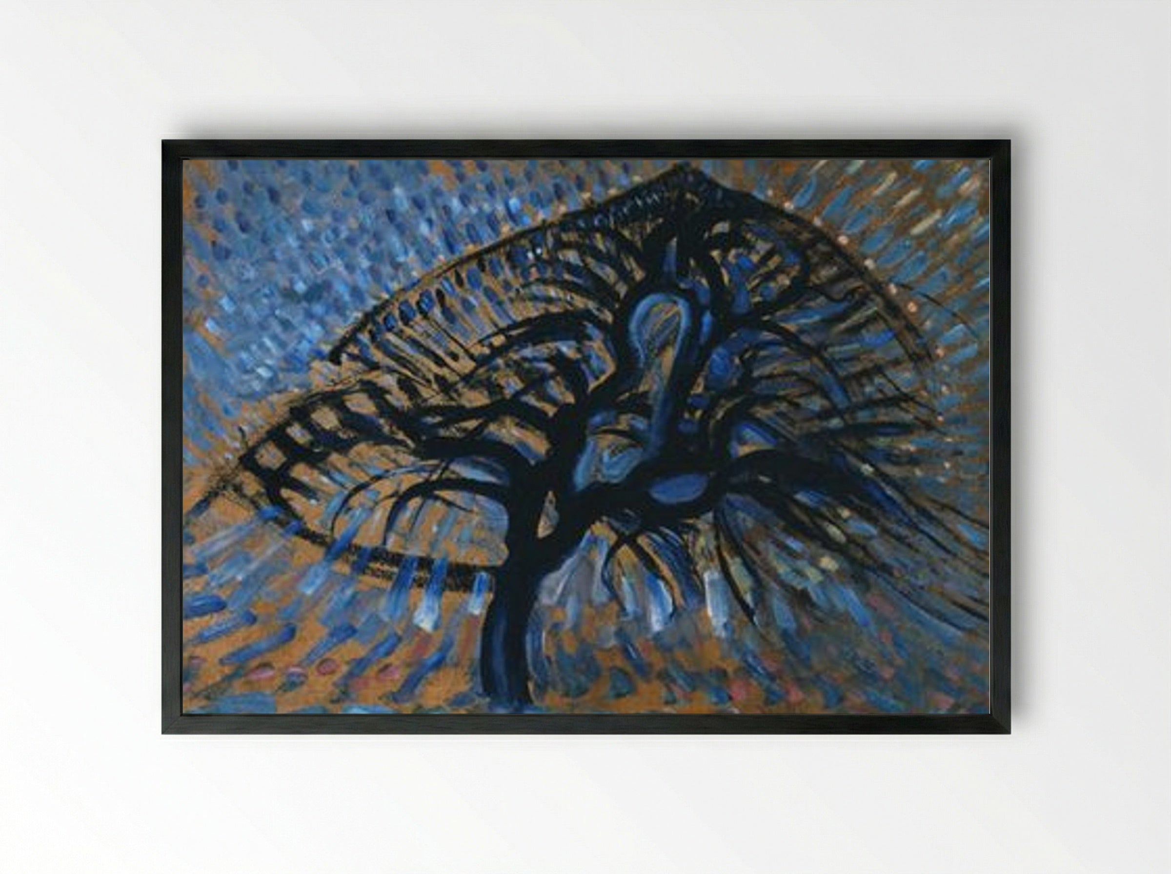 Apple Tree - Piet Mondrian - Framed Print Black