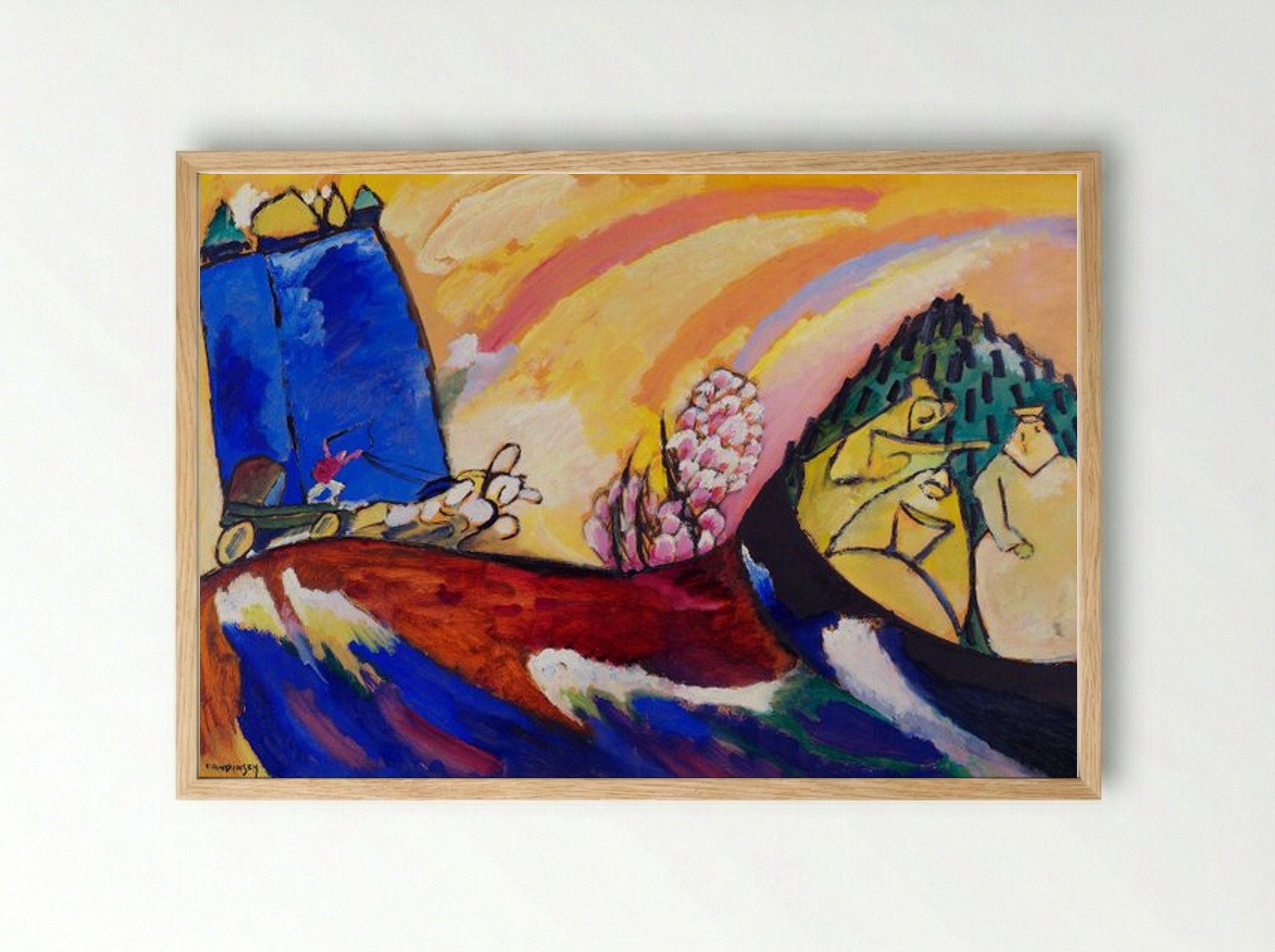 Painting with Troika - Wassily Kandinsky - Framed Print Wood