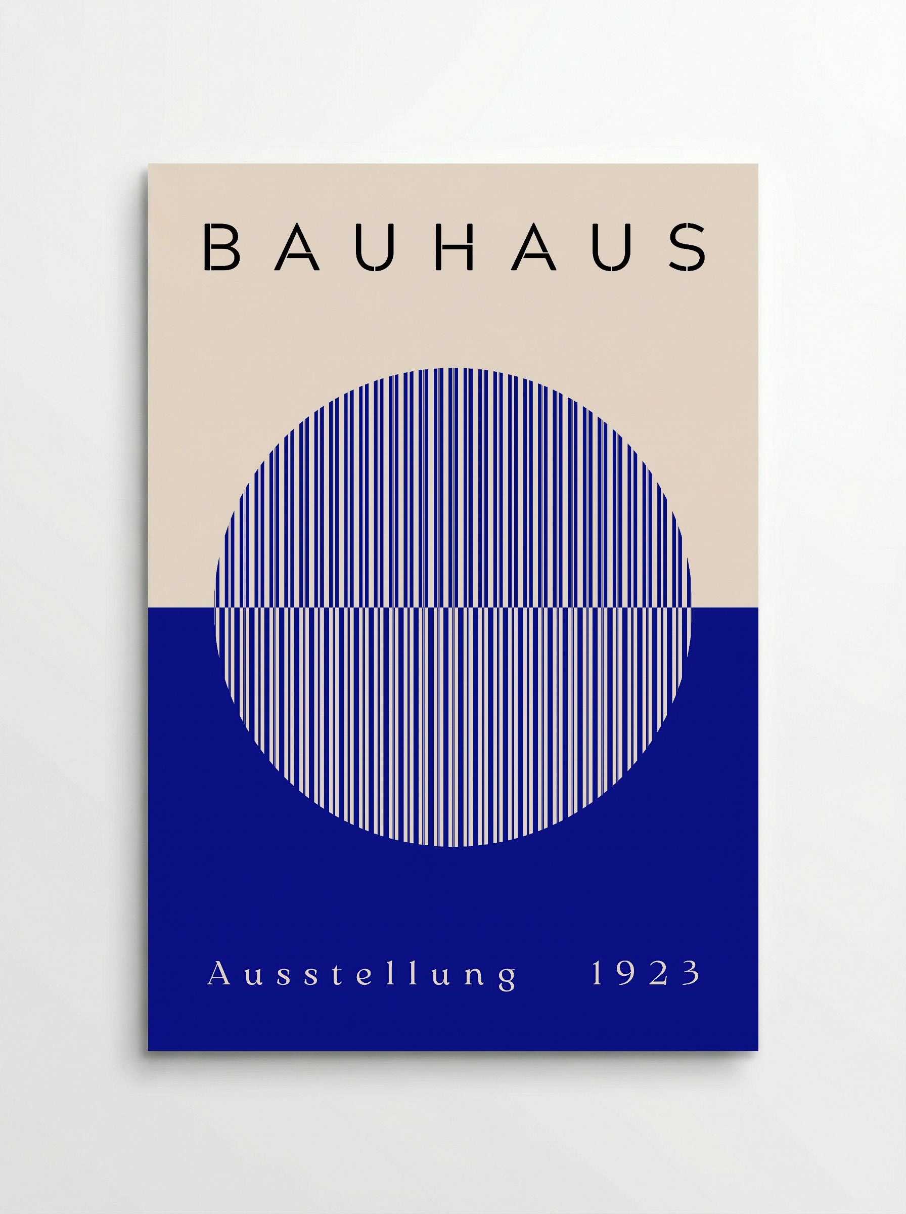 Bauhaus Blue Half-Sphere - 1923 Exhibition Poster