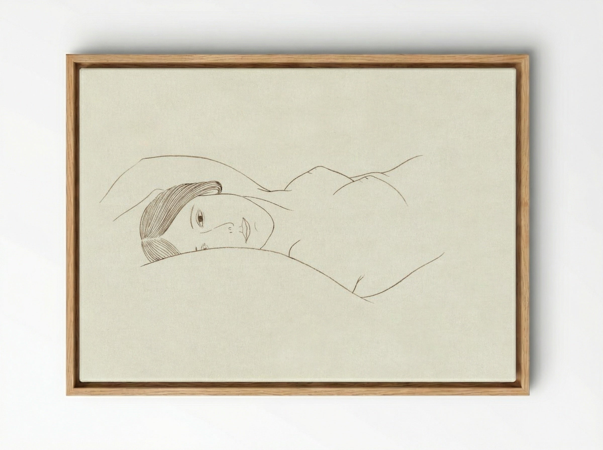 Nude Woman - Ananda Kentish Coomaraswamy - Framed Canvas Wood