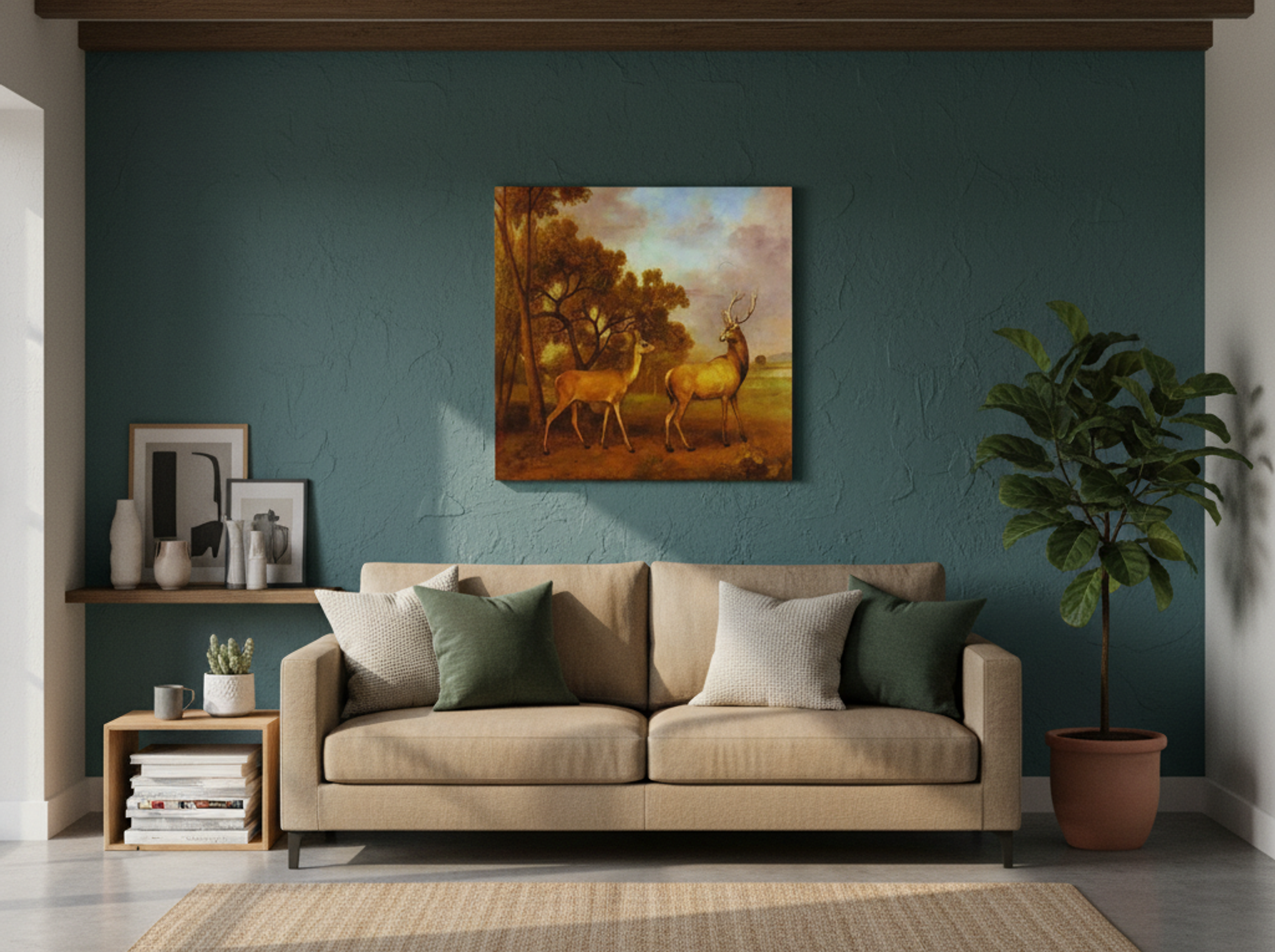 Red Deer Stag and Hind - George Stubbs - Lifestyle