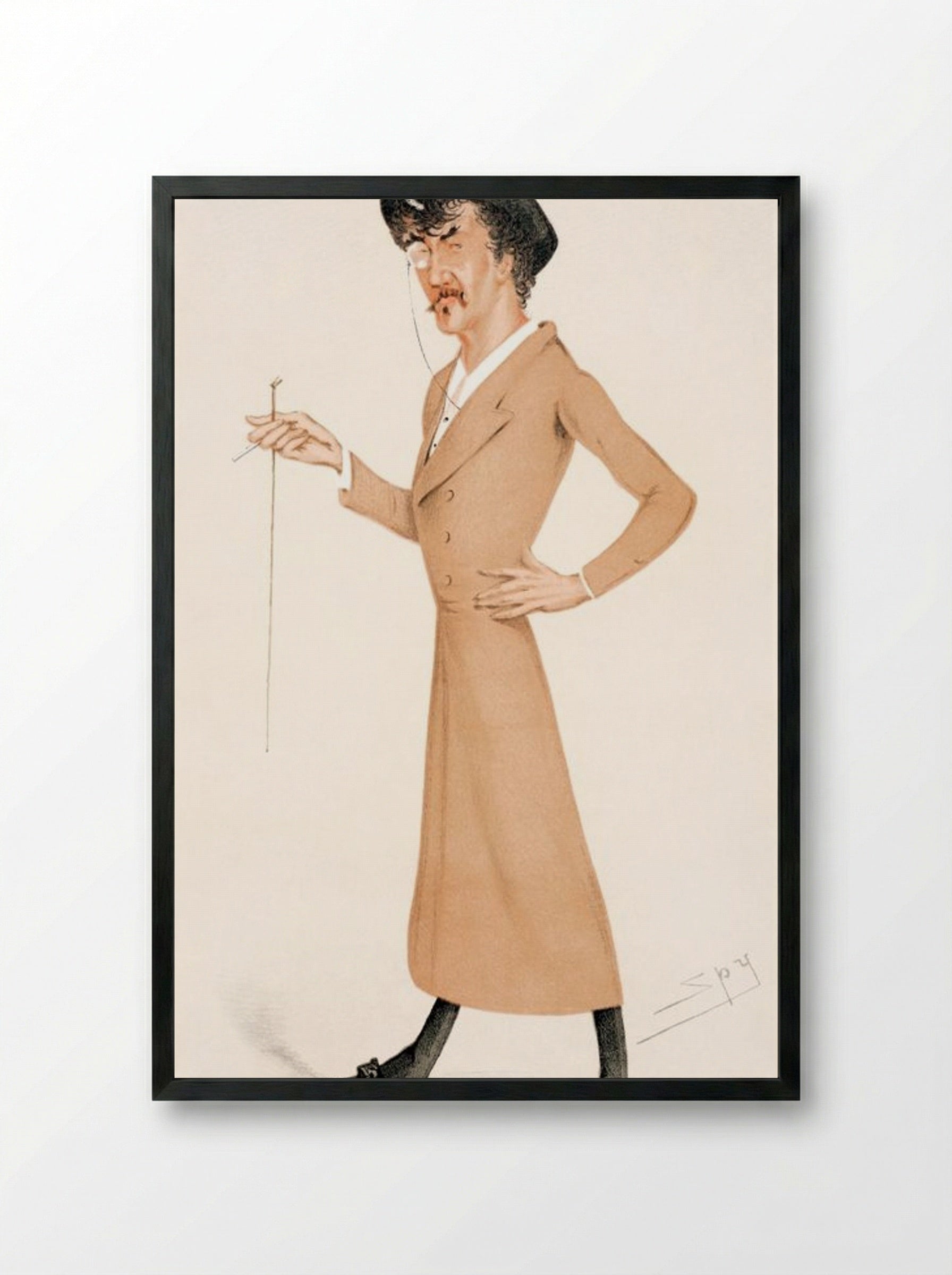 A Symphony - Sir Leslie Ward - Framed Print Black