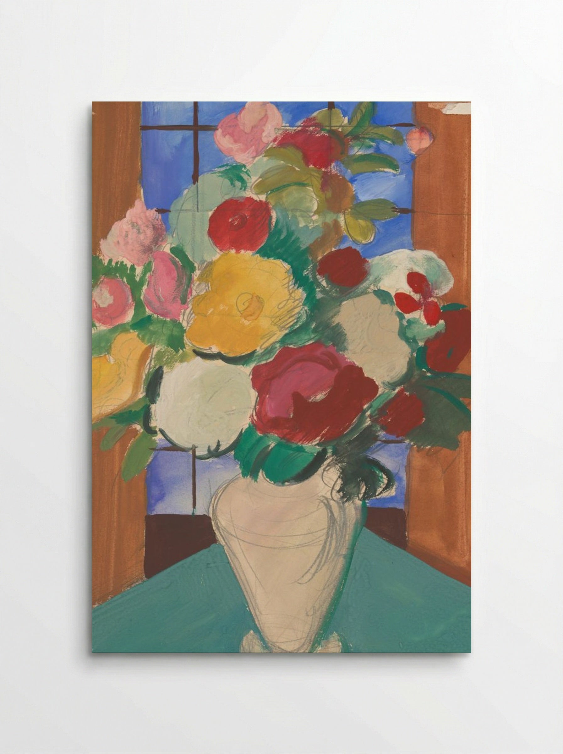 Study for 'Spanish Motif: Flowery Still Life on the Back' - Cyprián Majerník - Poster