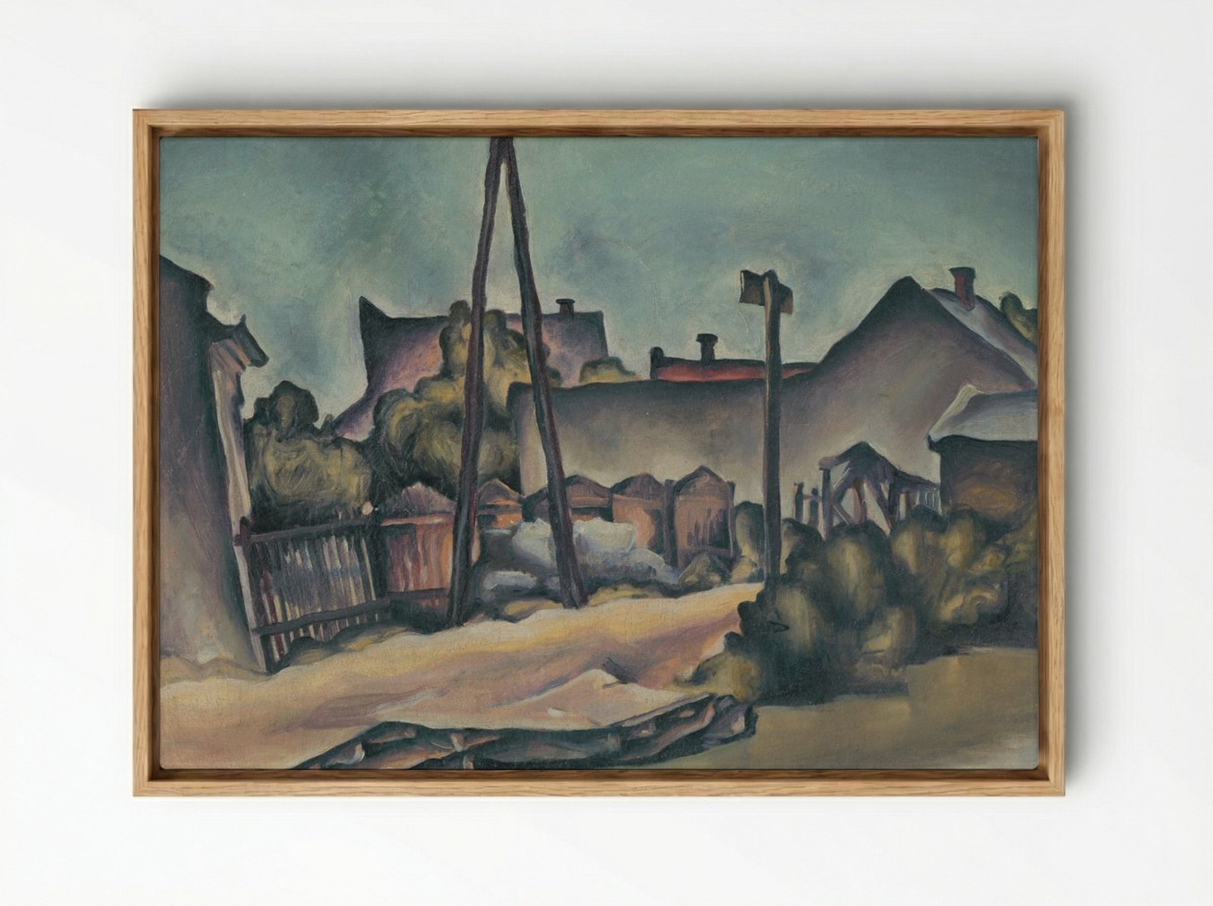 On the Outskirts of Kostroma - Konstantin Bauer - Framed Canvas Wood