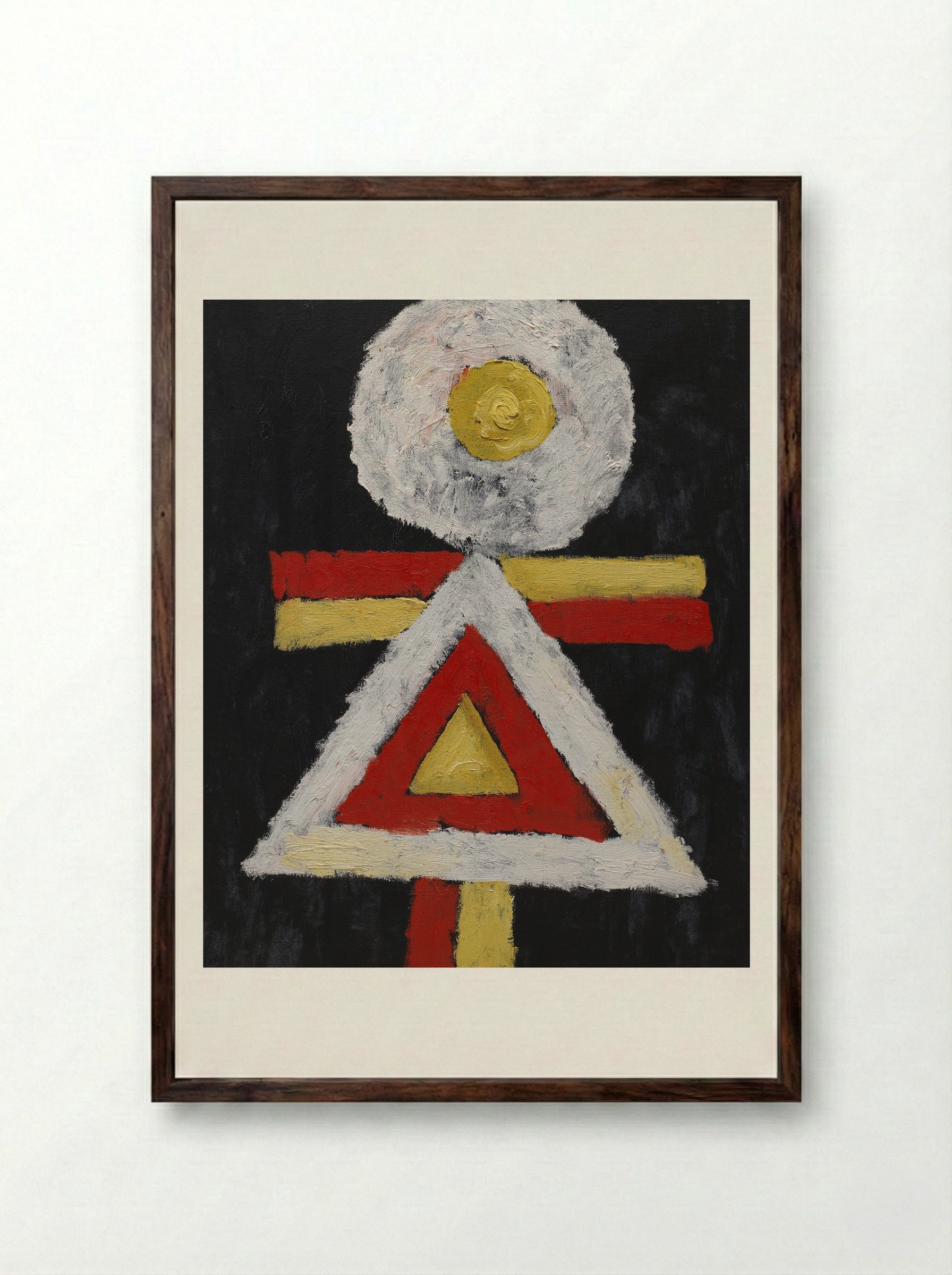 Geometric Figure - Marsden Hartley - Framed Print Dark Wood