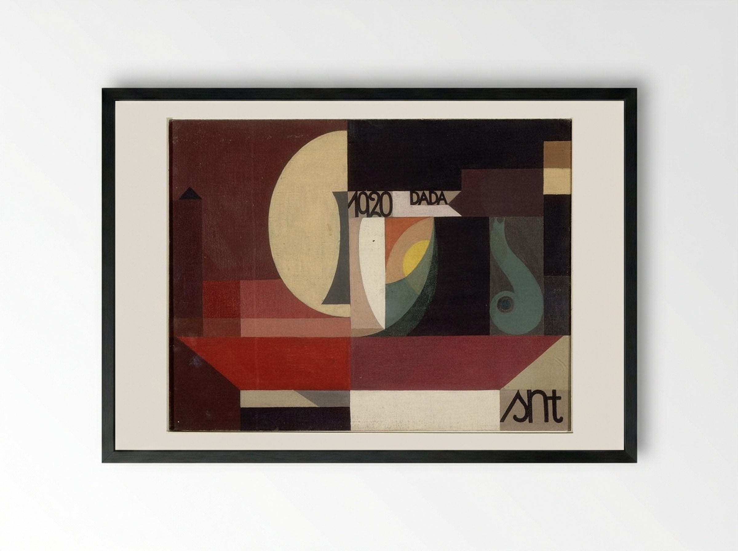 Composition Dada - Sophie Taeuber-Arp - Framed Print Black