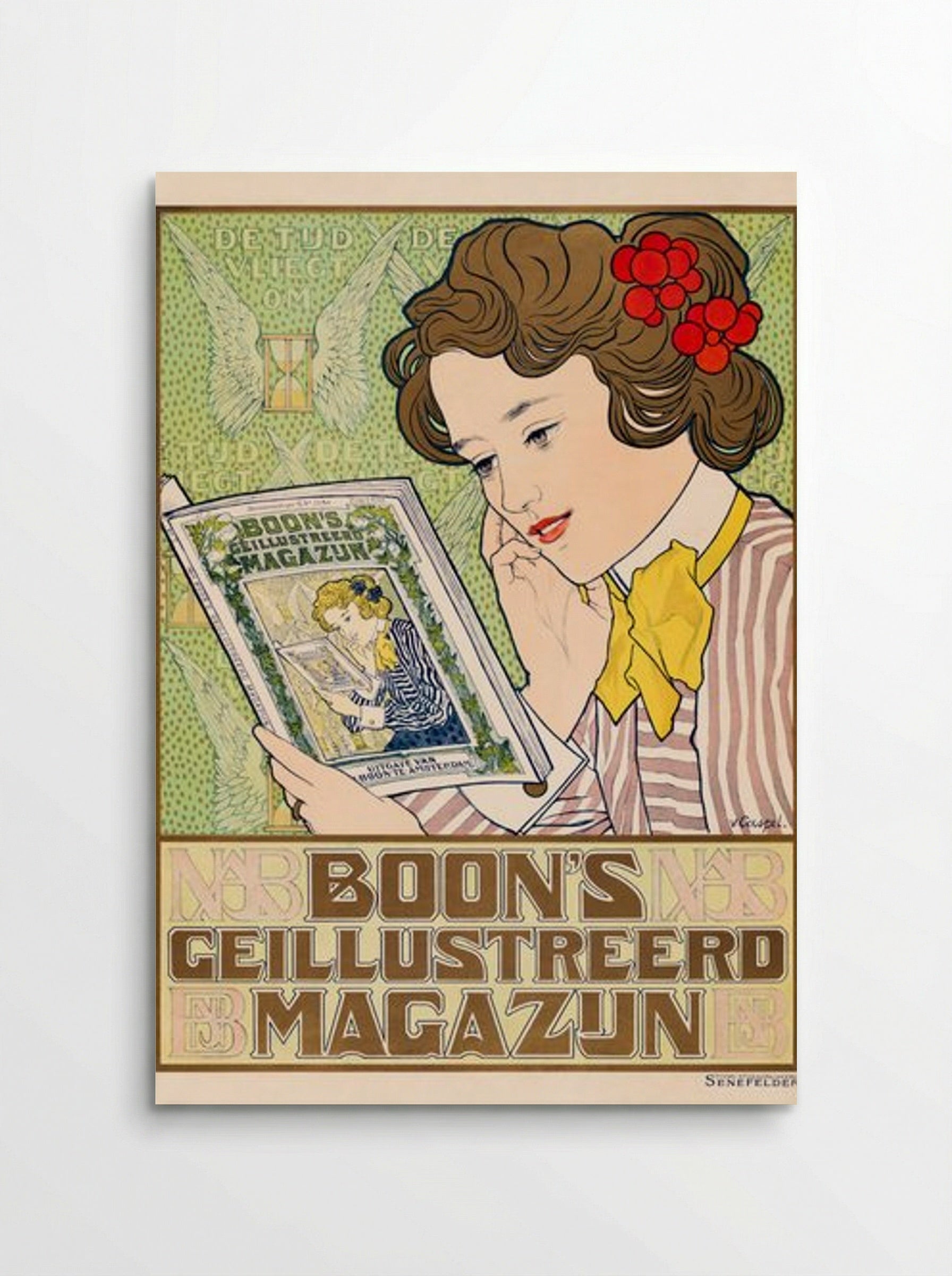 Affiche voor Boon's Geïllustreerd Magazijn - Johann Georg van Caspel - Poster