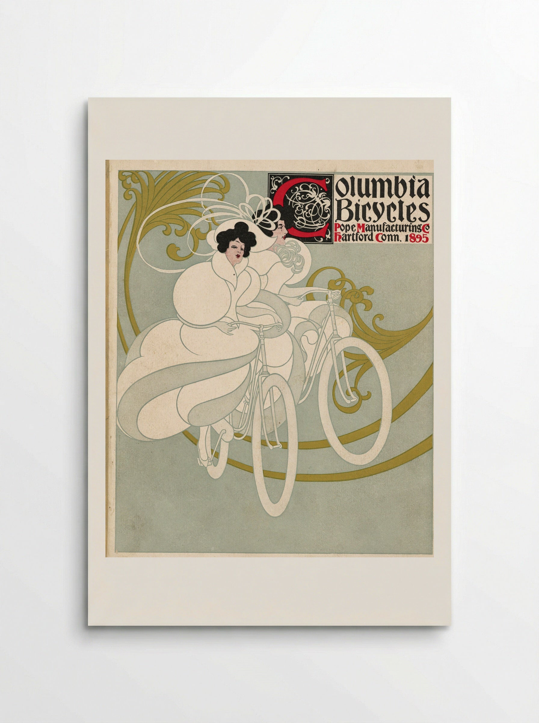 Columbia Bicycles, Pope Manufacturing Co., Hartford, Conn. - Will H. Bradley - Poster