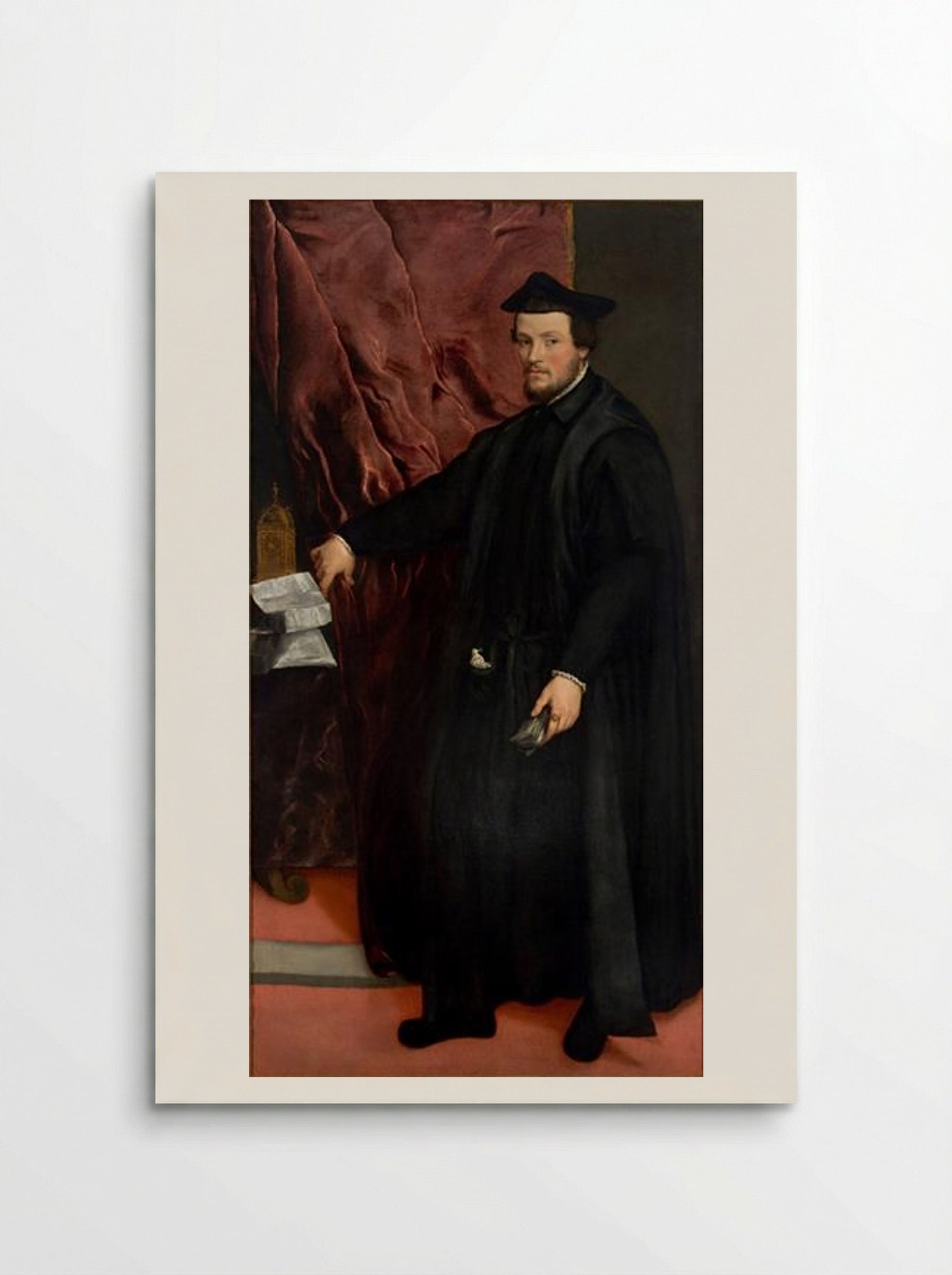 Portrait of Cardinal Cristoforo Madruzzo - Titian - Poster