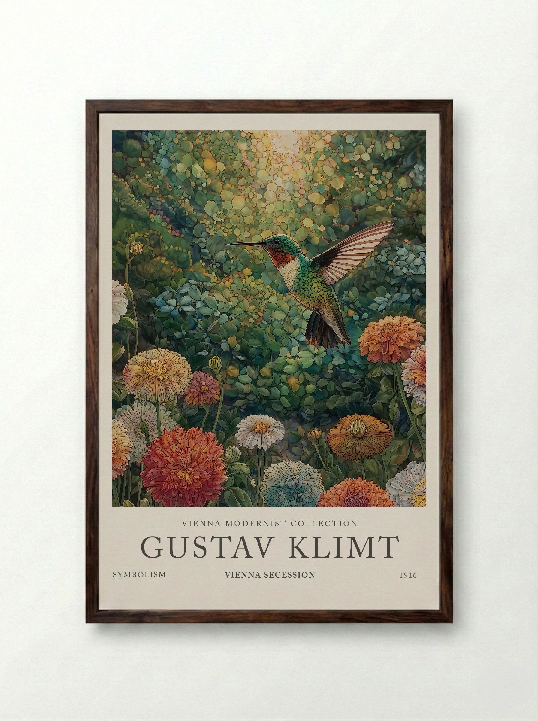 Hummingbird Garden - Gustav Klimt