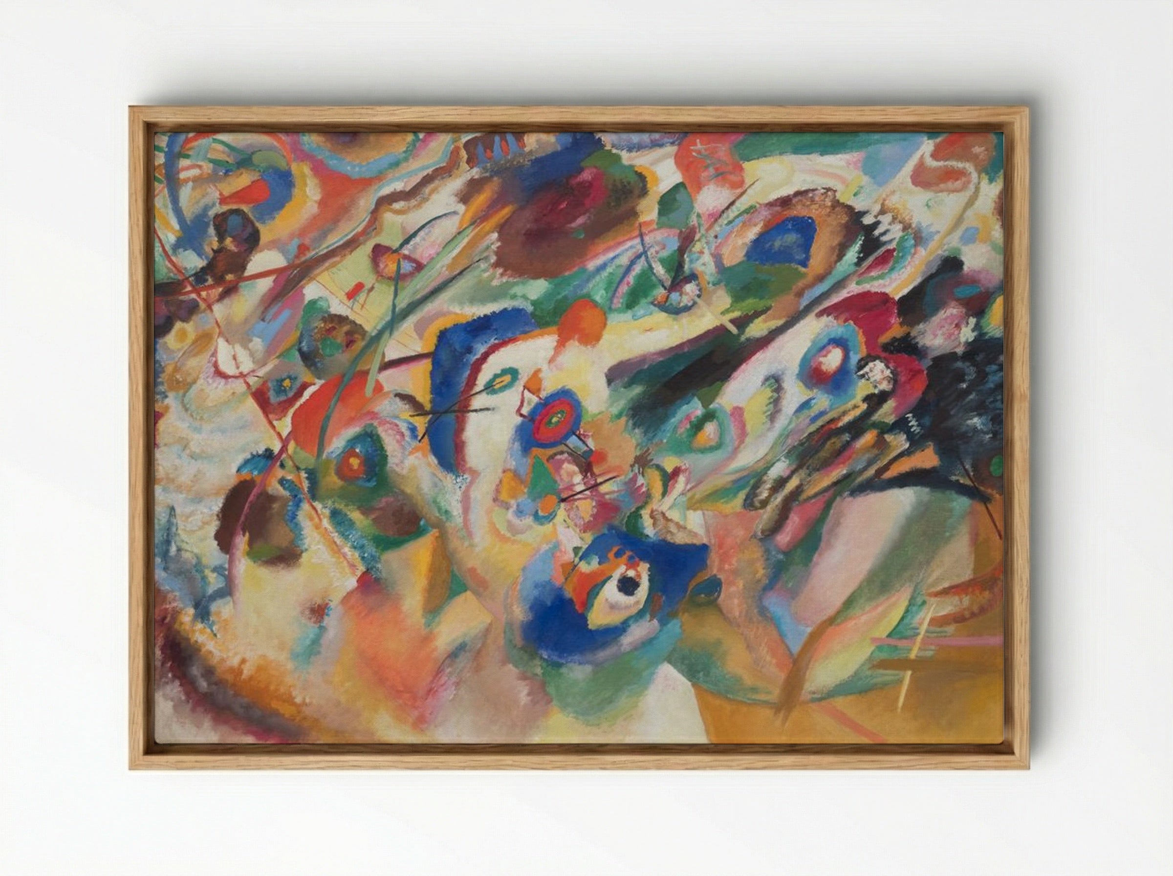 Sketch 2 for Composition VII - Wassily Kandinsky - Framed Canvas Wood