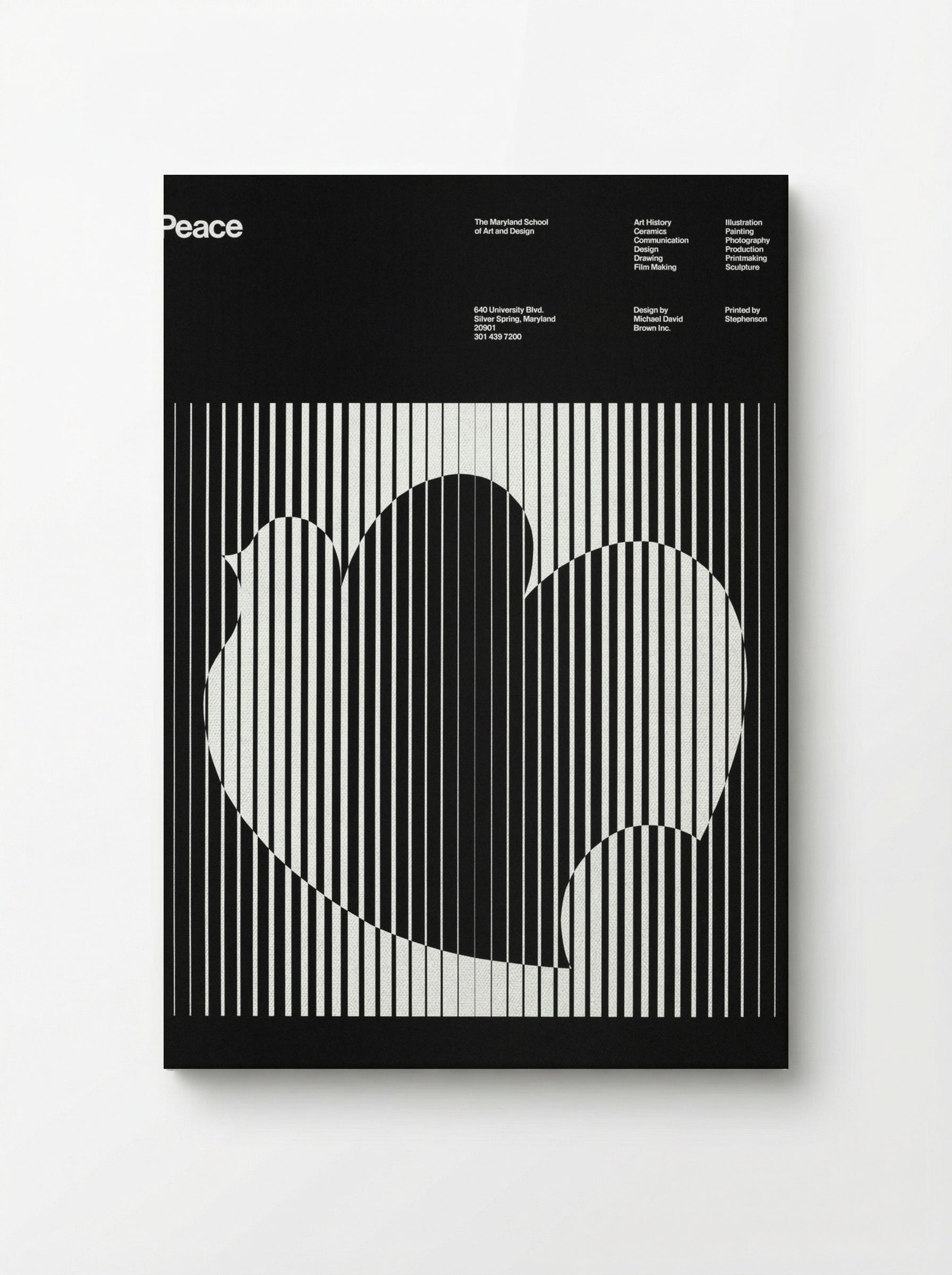 Peace (Maryland School of Art and Design Poster) - Michael David Brown - Canvas