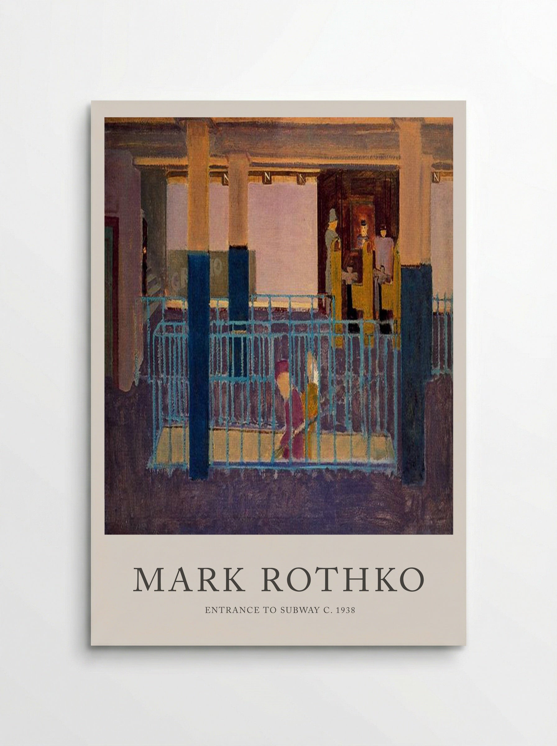 Entrance to Subway - Mark Rothko - Poster