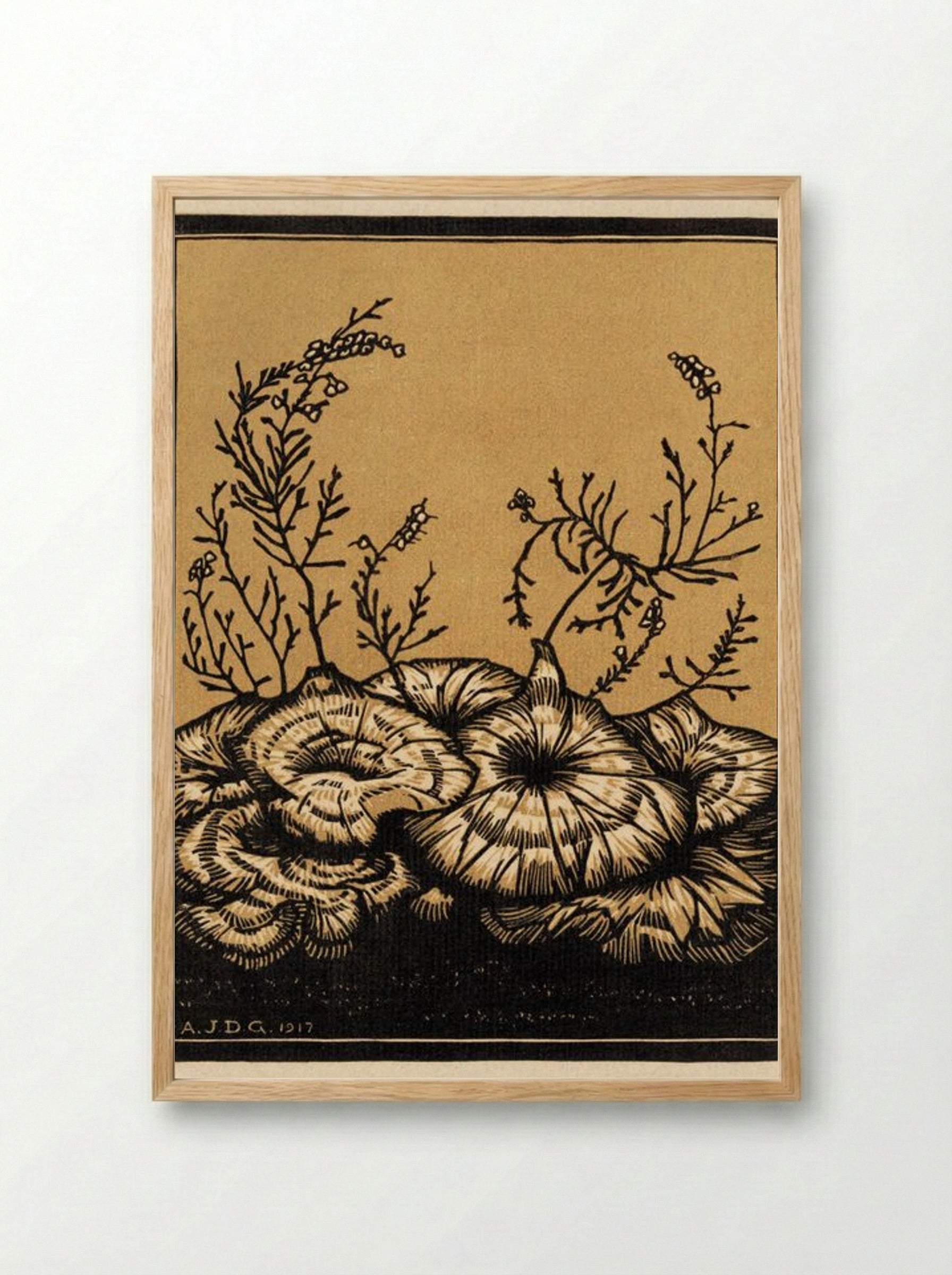 Blossoming Plants - Julie de Graag - Framed Print Wood
