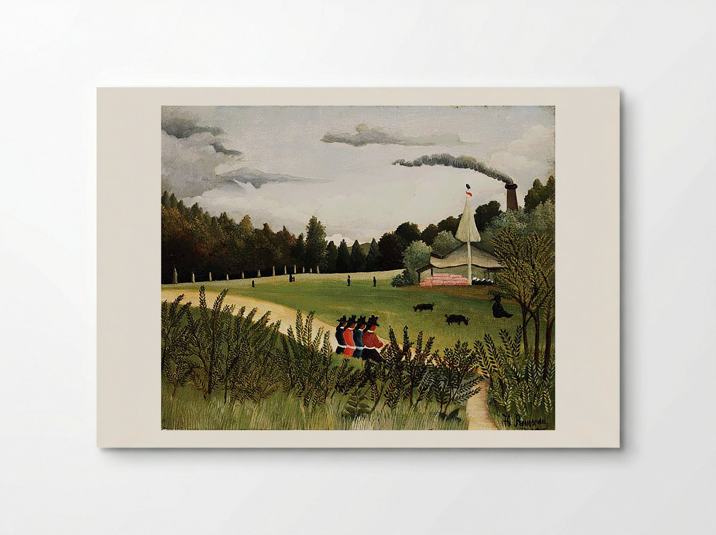 Park with Figures - Henri Rousseau - Poster