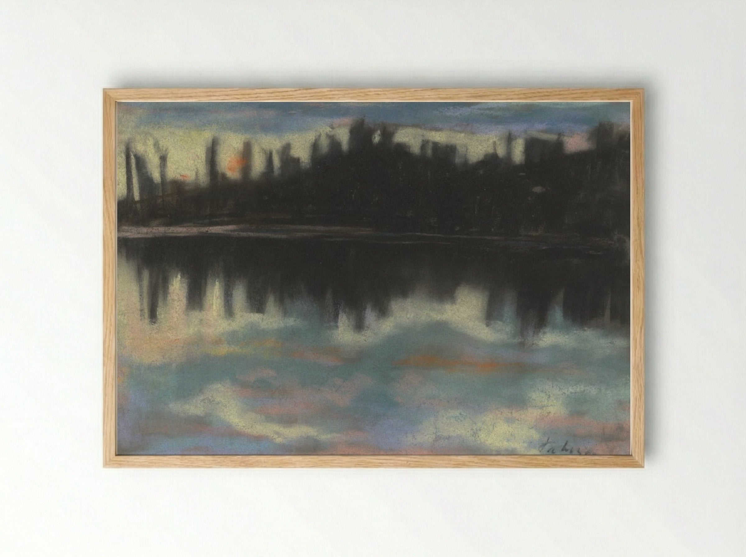 Dark Riverbank - Zolo Palugyay - Framed Print Wood