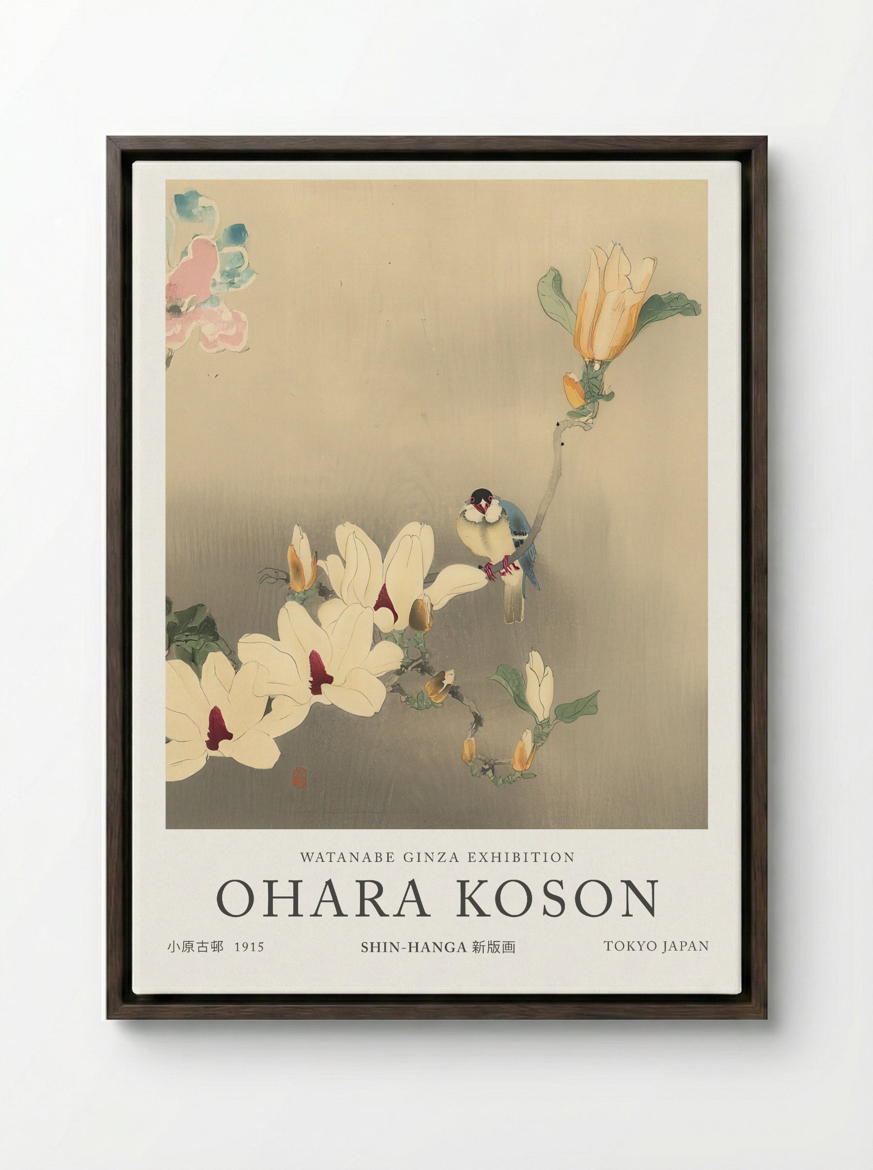 Blue Bird And Magnolia - Ohara Koson