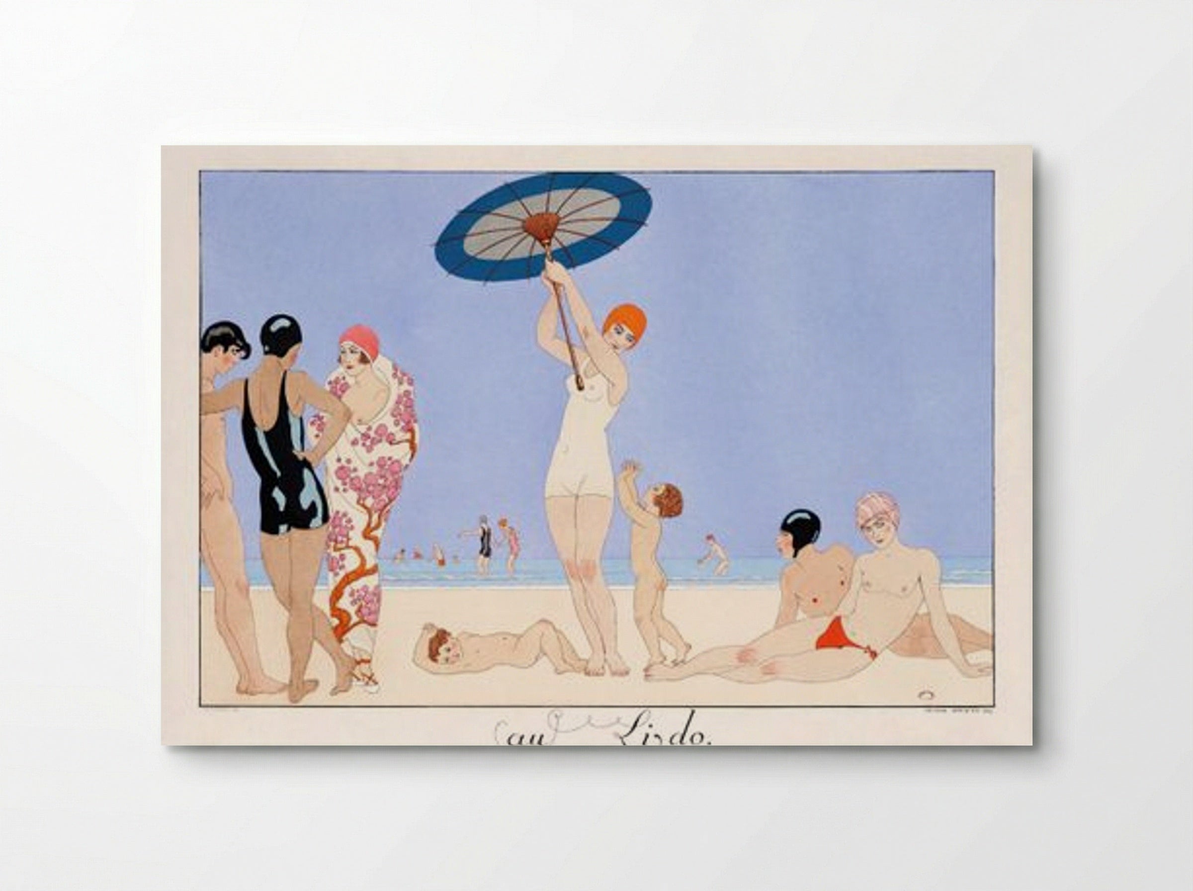 Au Lido, Plate no. 14 - George Barbier - Poster