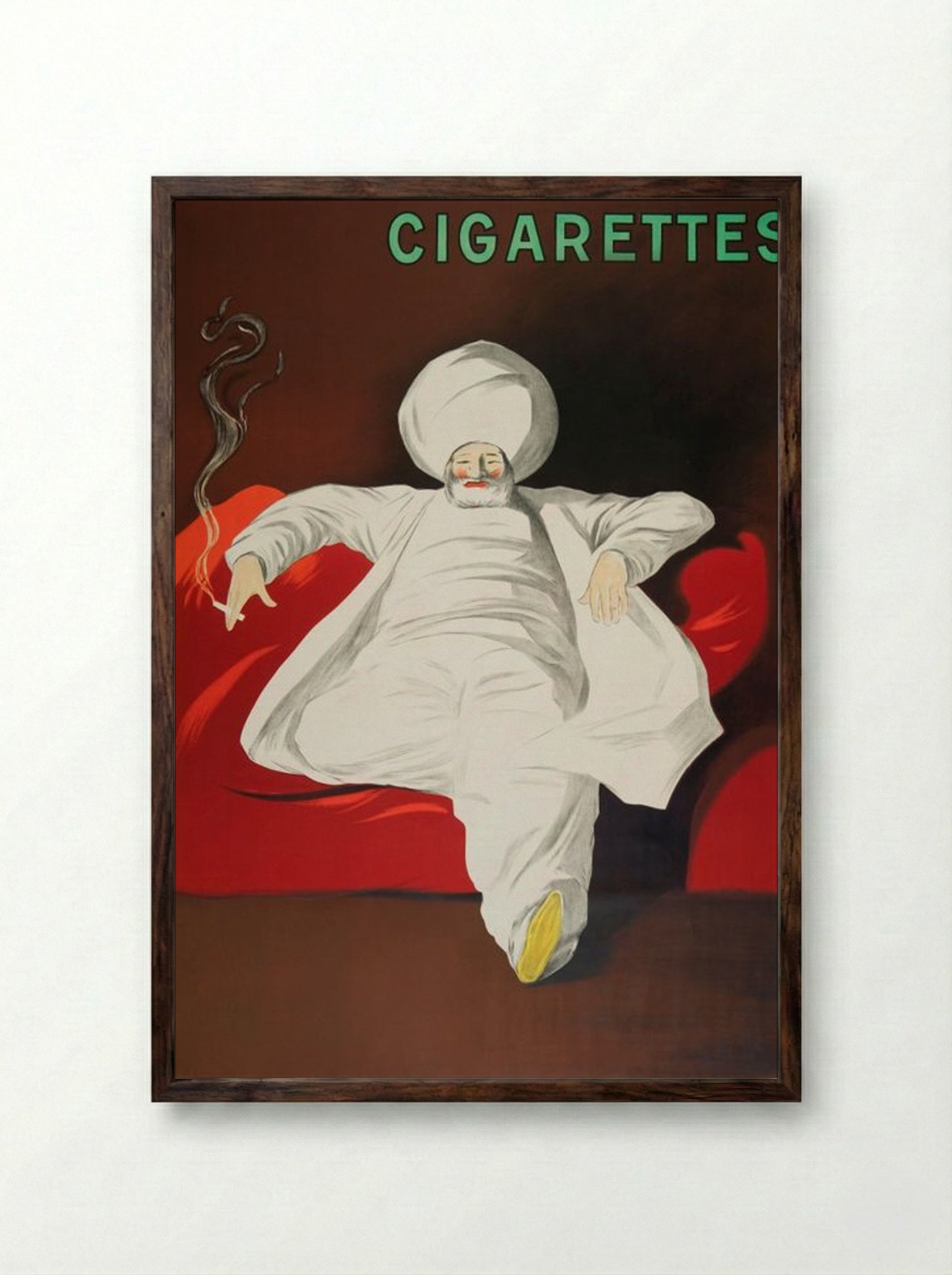 JOB Cigarettes - Leonetto Cappiello - Framed Print Dark Wood