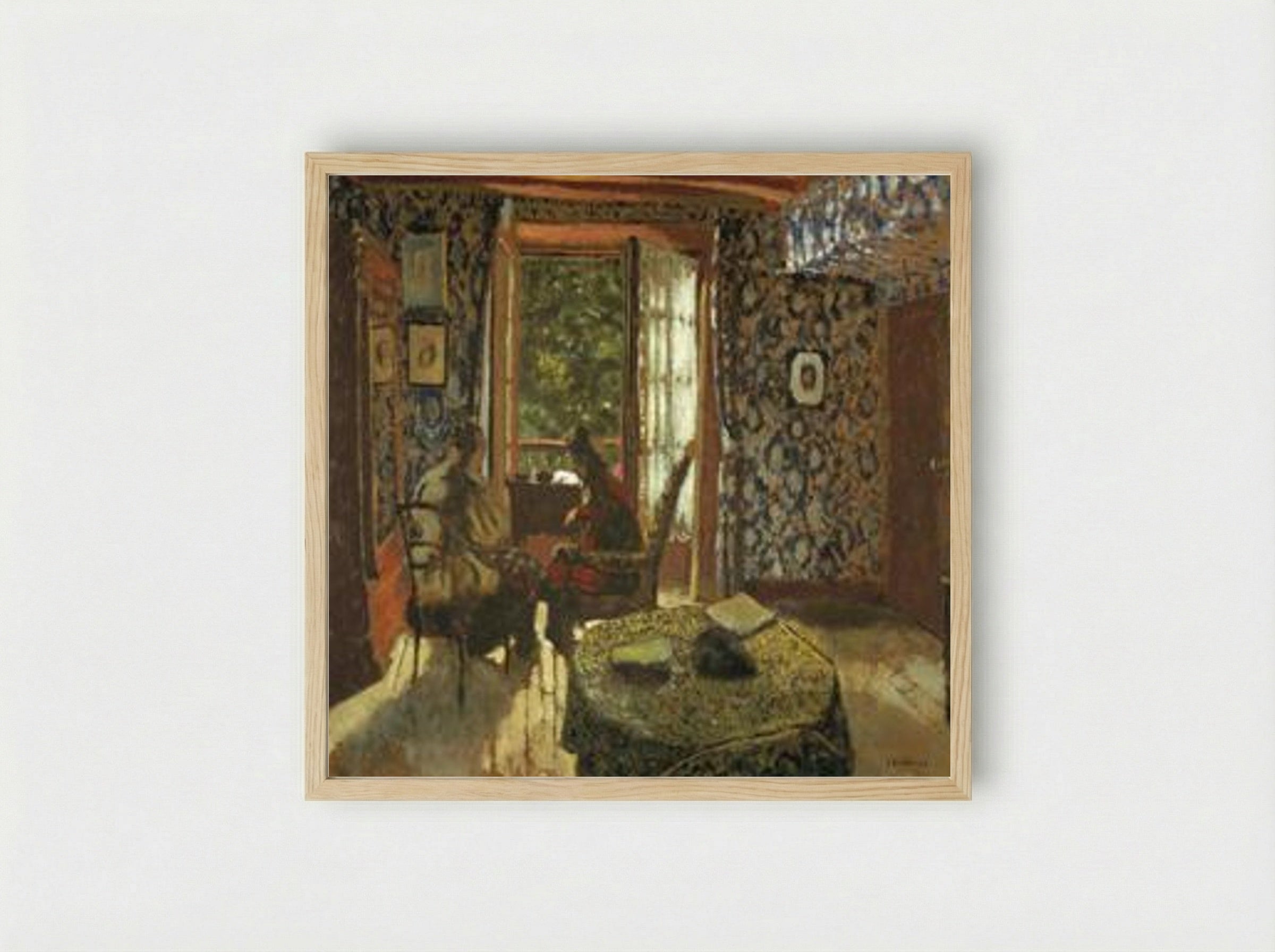 Interior - Édouard Vuillard - Framed Print Wood
