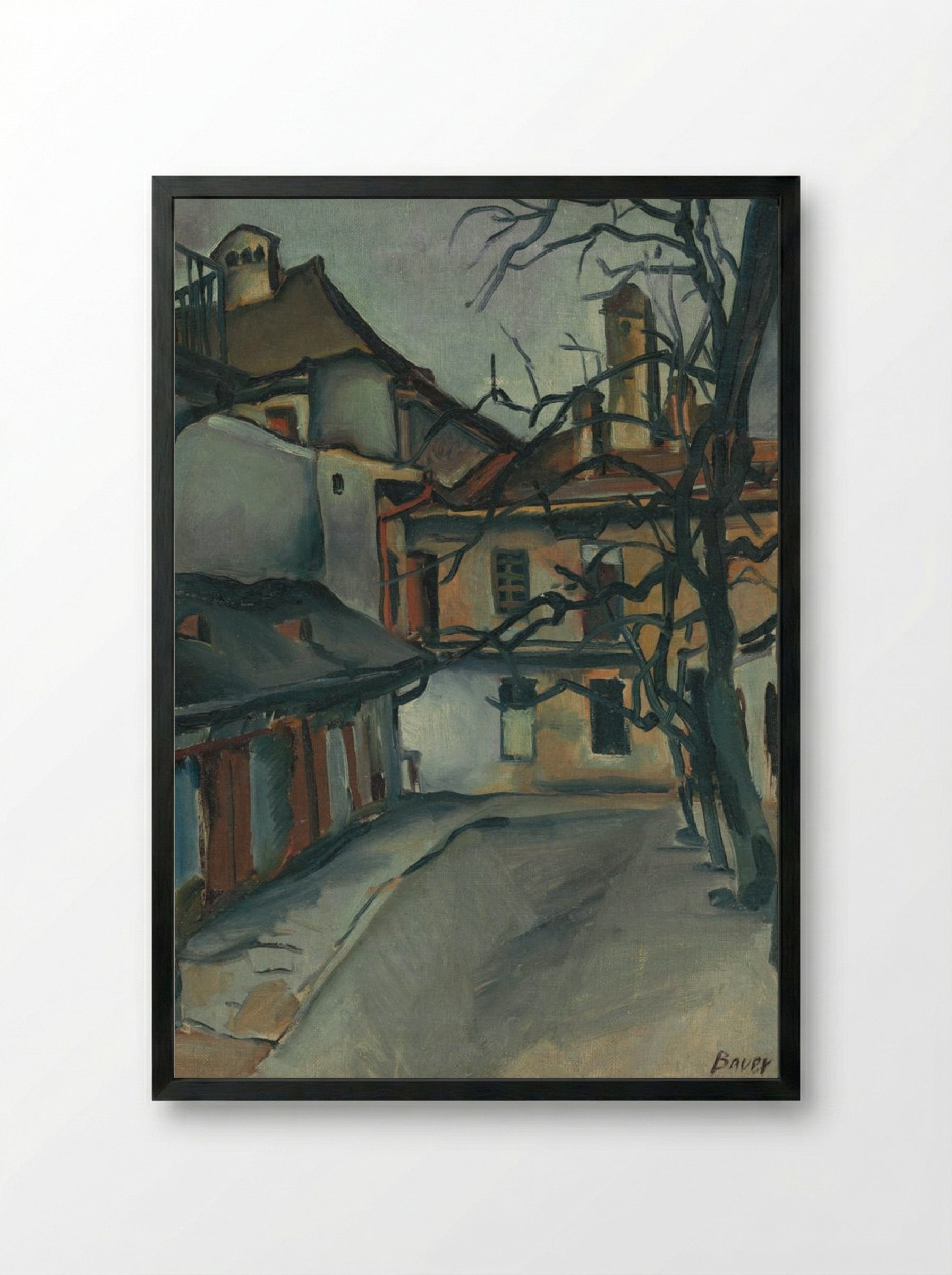 From Old Kosice - Konstantin Bauer - Framed Print Black
