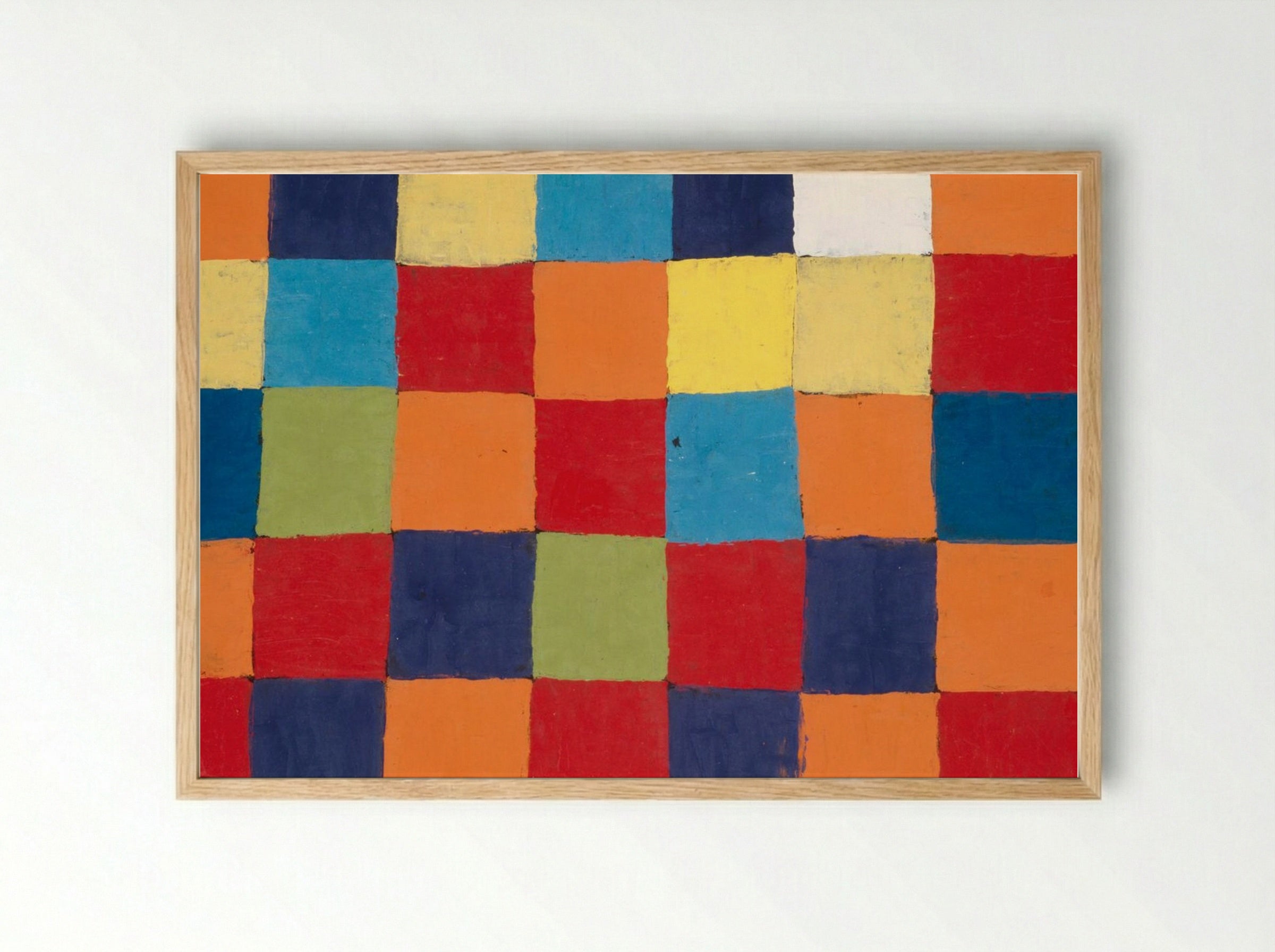 Colour Chart - Paul Klee - Framed Print Wood
