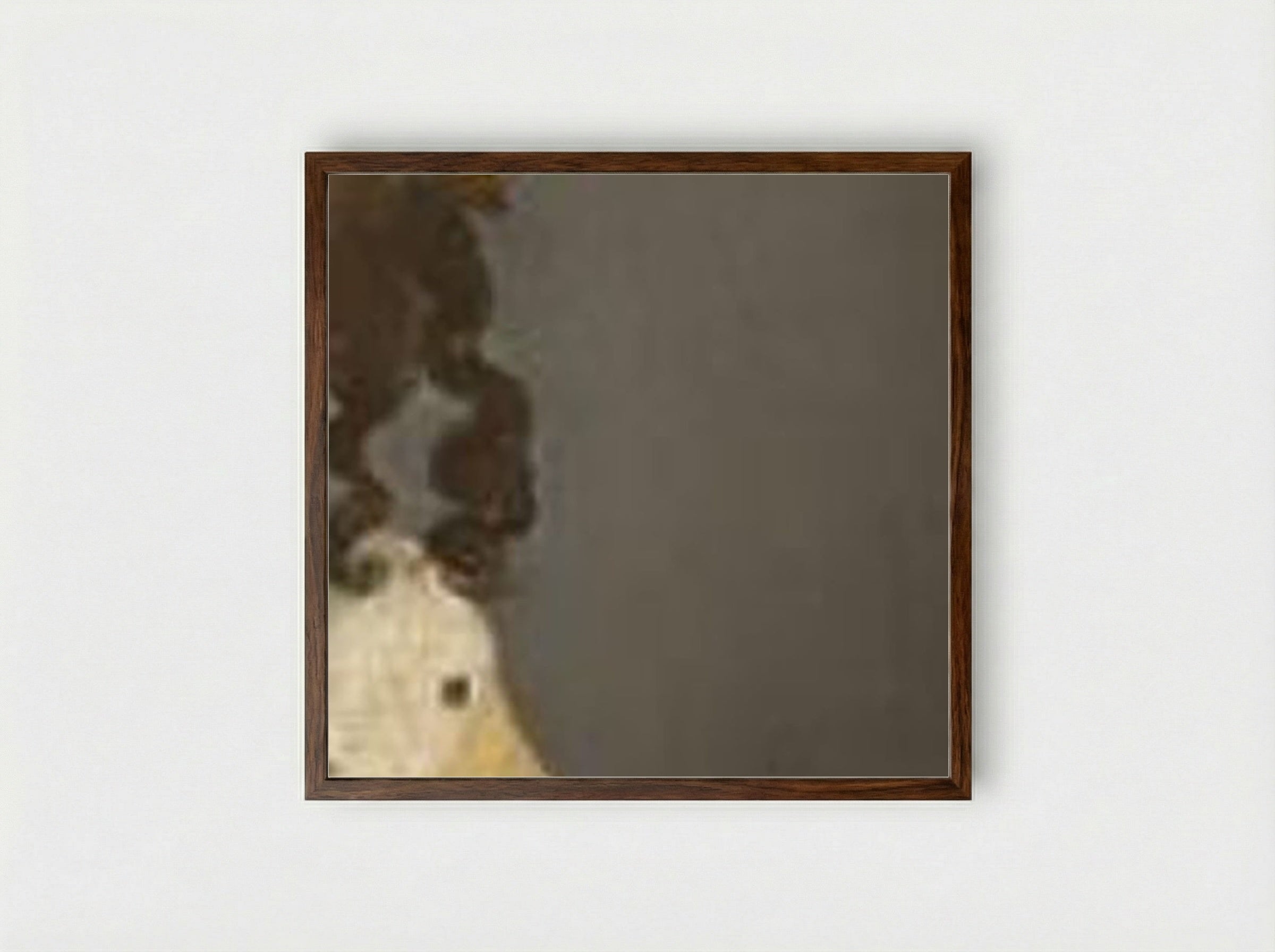 Young Woman with a Guitar - Johannes Vermeer - Framed Print Dark Wood