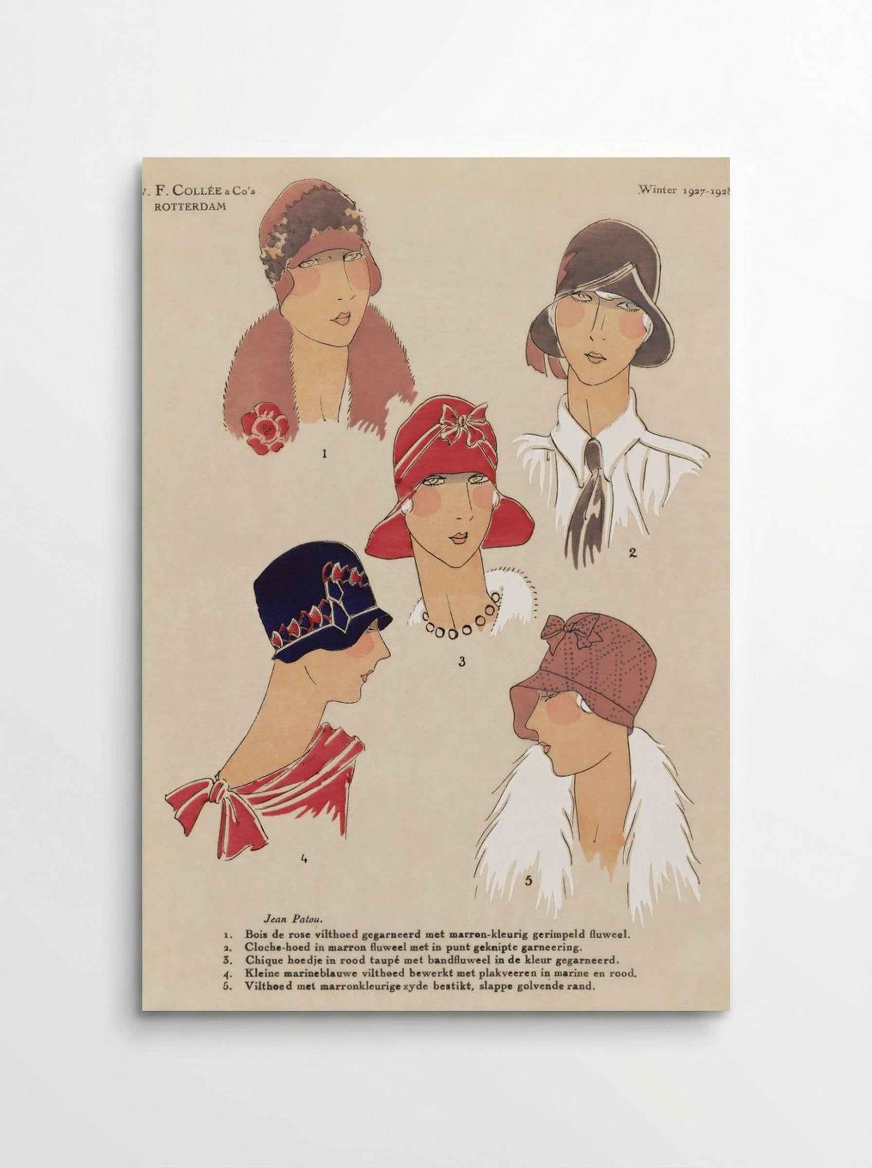 Art, Goût, Beauté - Winter 1927-1928 (Fashion Plate) - N.V.F. Collée & Co's - Poster