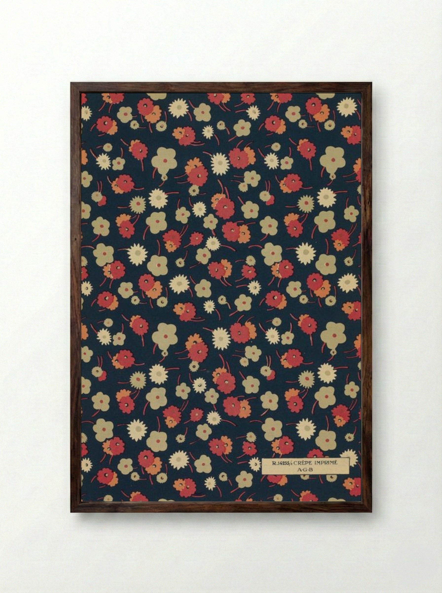 Feuillets de l'Élégance Féminine - Charles Goy - Framed Print Dark Wood