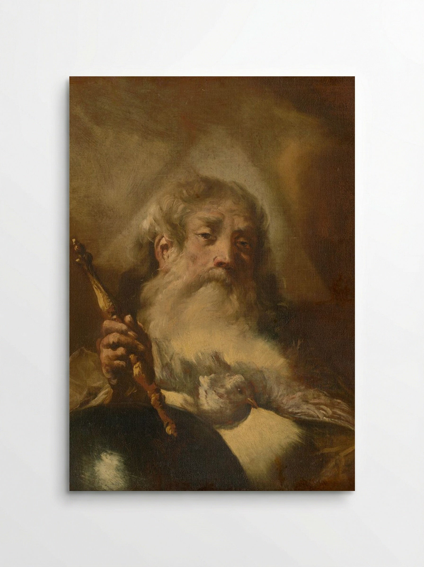 Study of God the Father - Rembrandt van Rijn - Poster