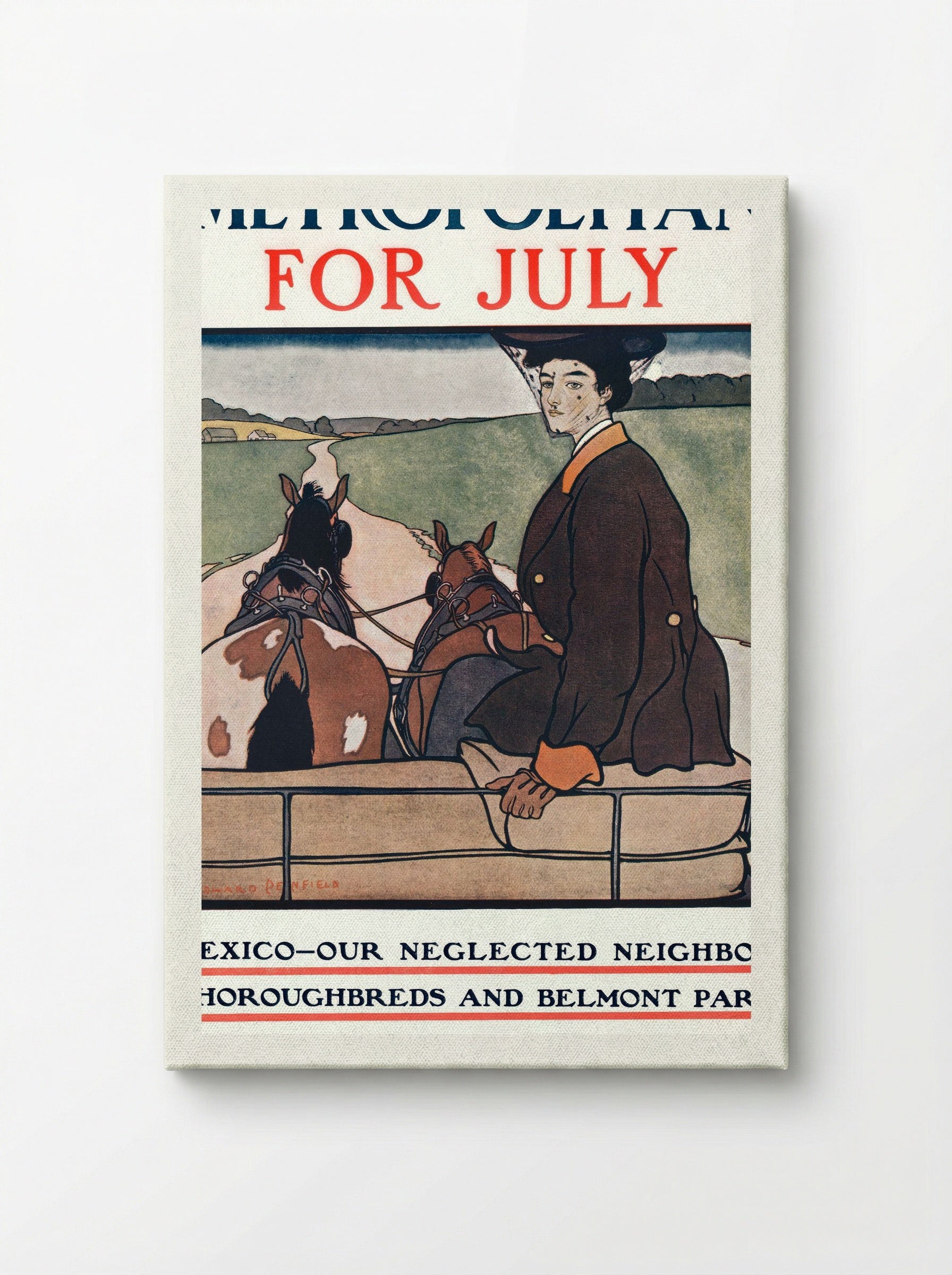 Metropolitan for July - Edward Penfield - Canvas