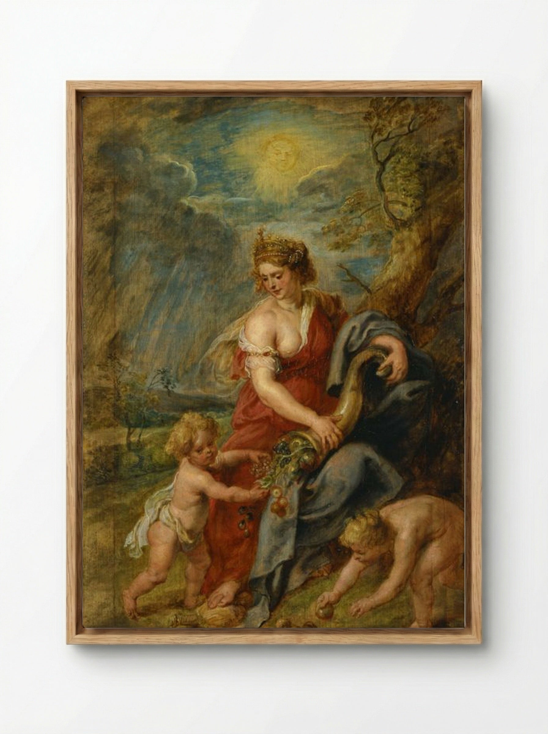 Abundance - Peter Paul Rubens - Framed Canvas Wood
