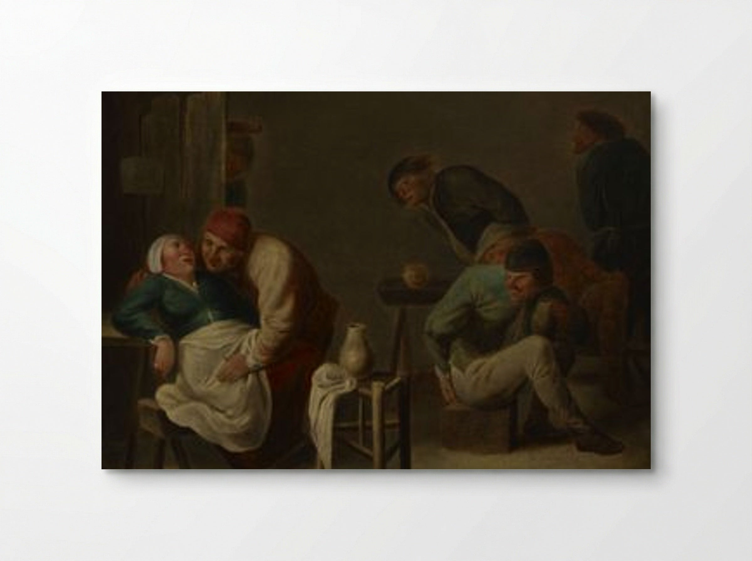 Tavern Scene with Figures - Fine Art Print - Poster