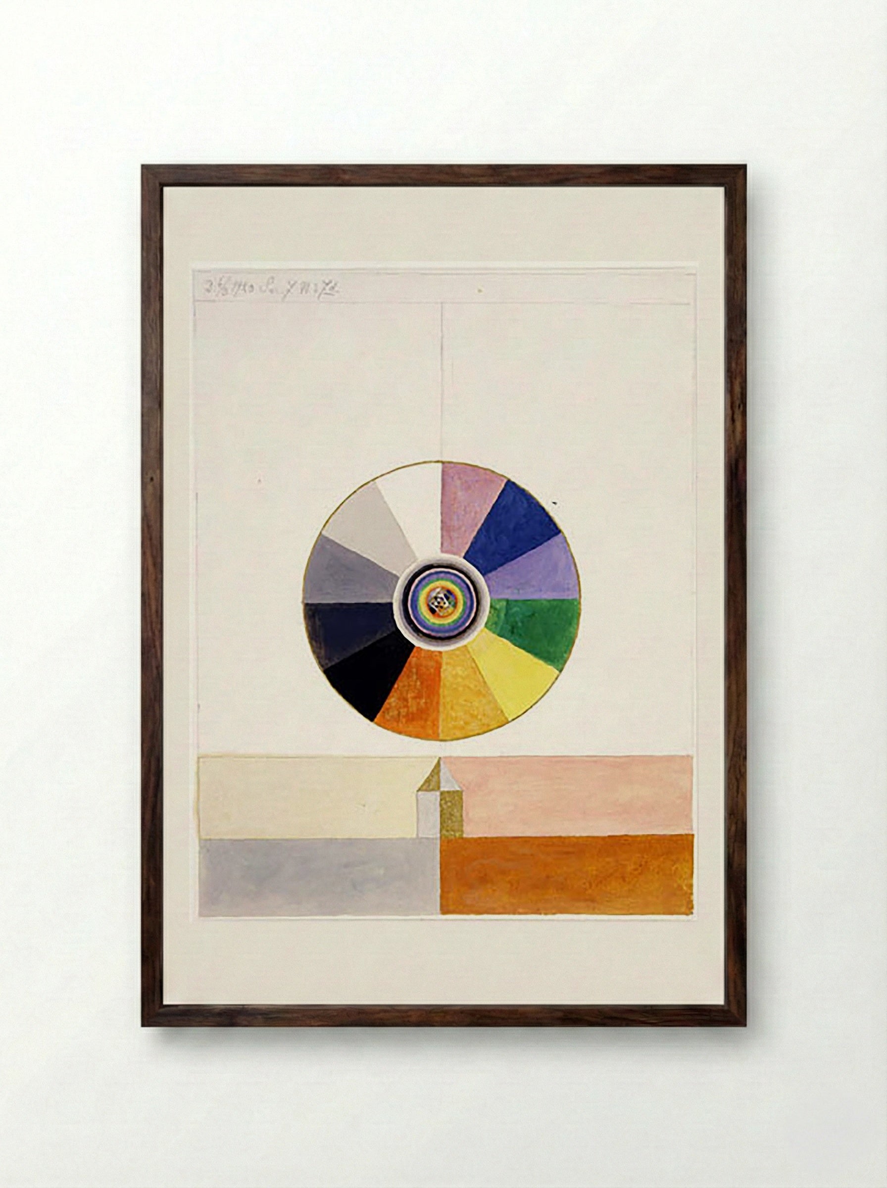 Series VII, No. 7d - Hilma af Klint - Framed Print Dark Wood