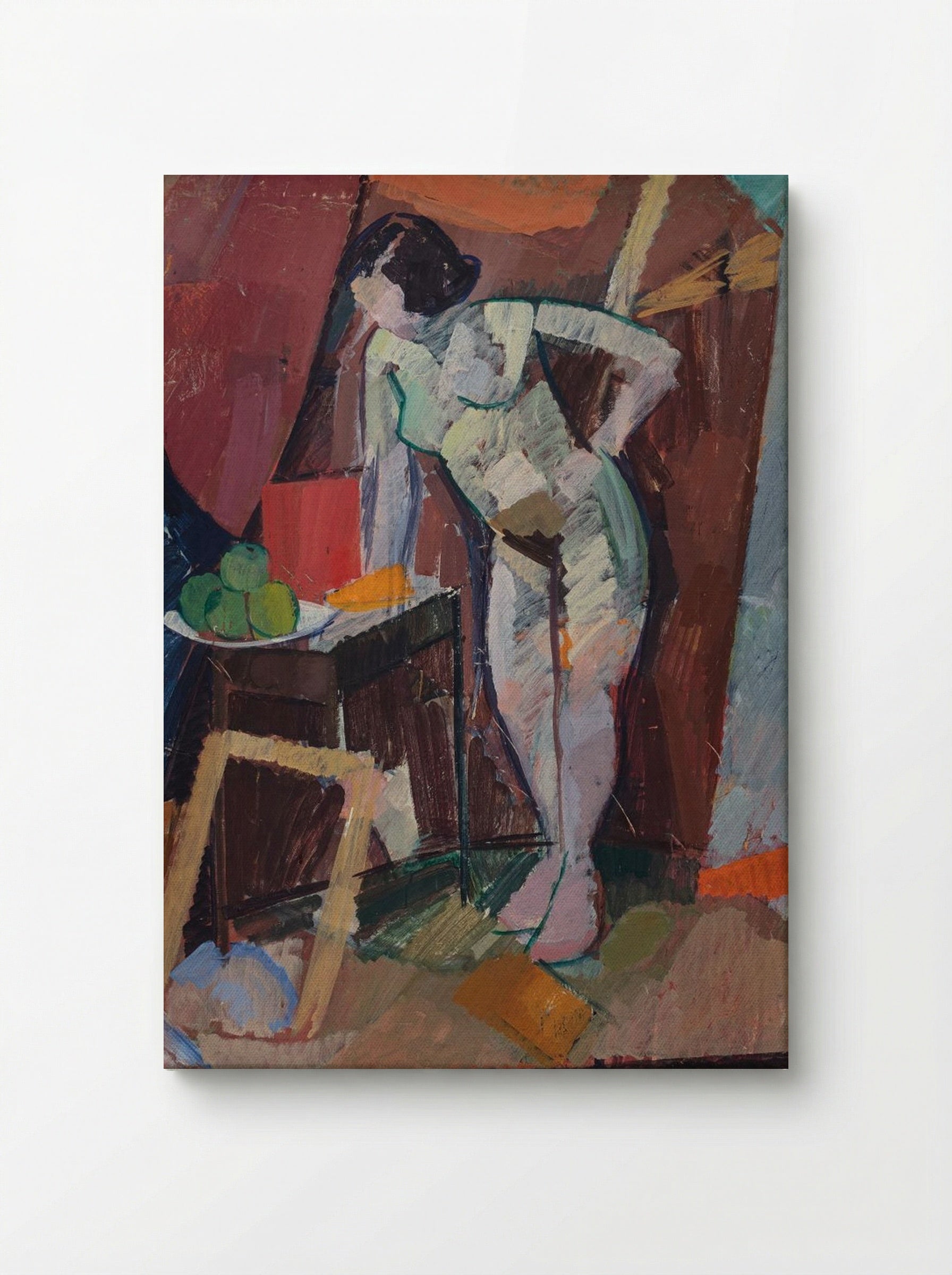 Standing Female Nude - Edvard Weie - Canvas