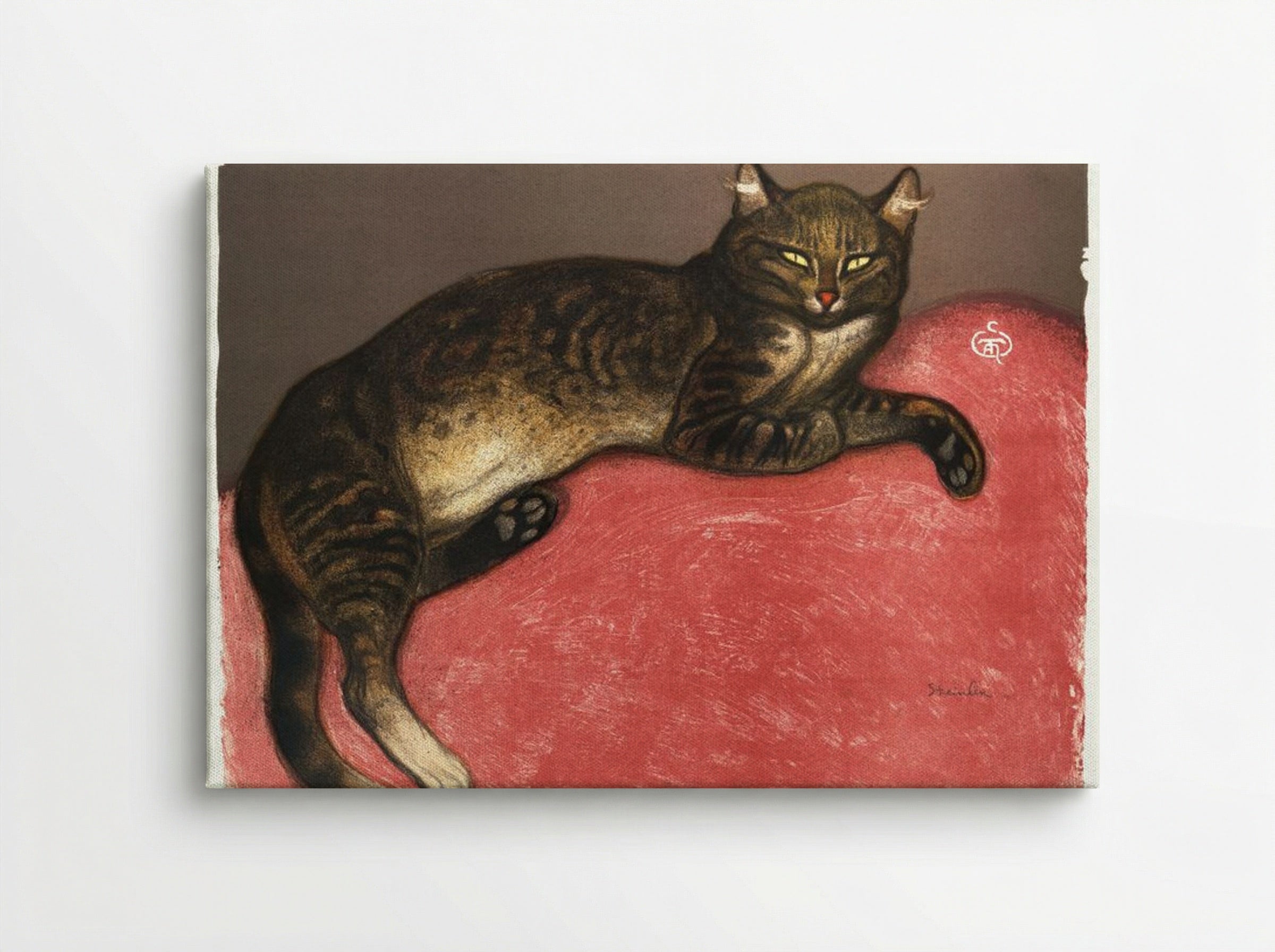 L'Hiver, Chat sur un Coussin - Théophile Alexandre Steinlen - Canvas