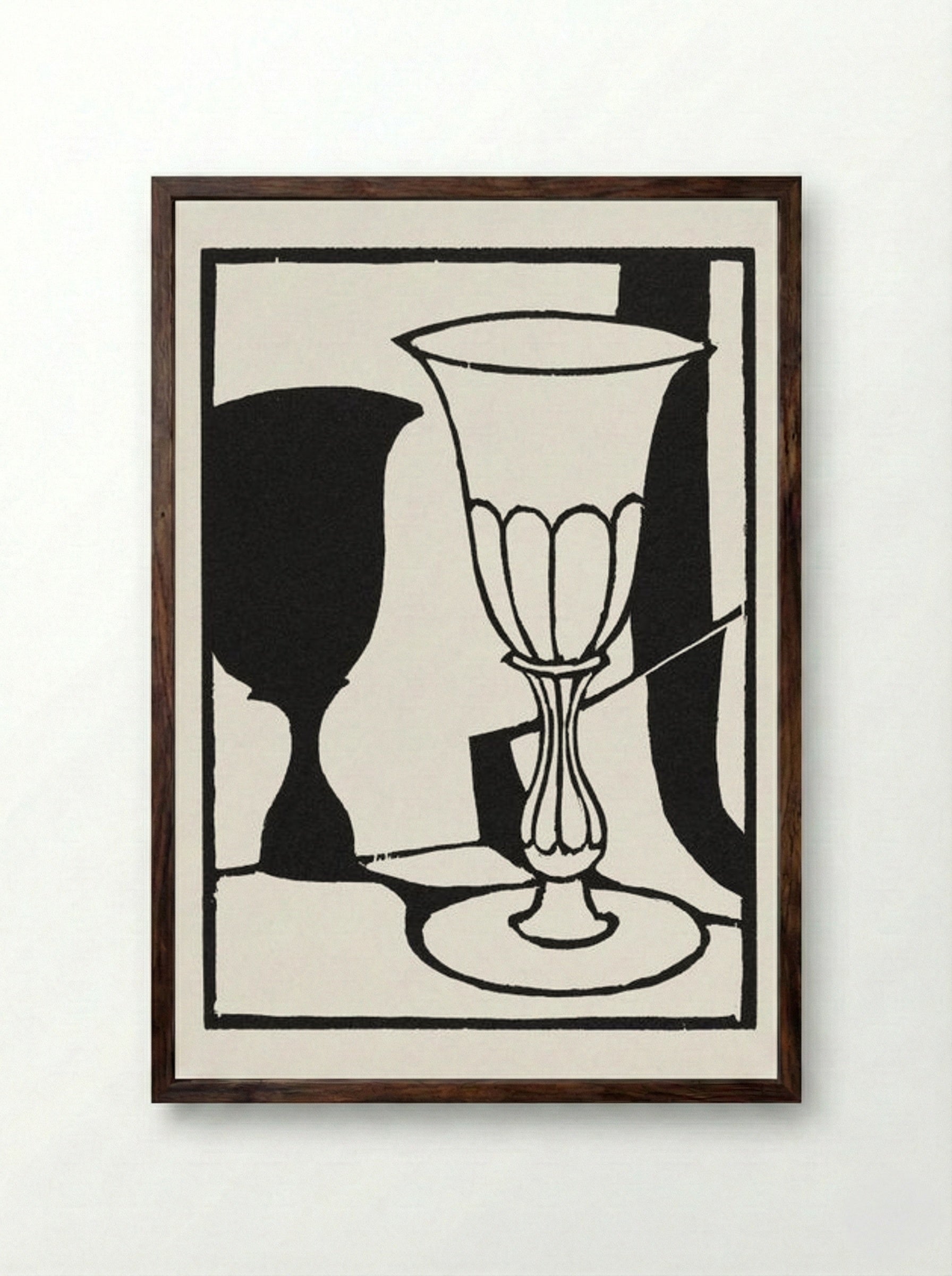 The Cup - Roger Fry - Framed Print Dark Wood