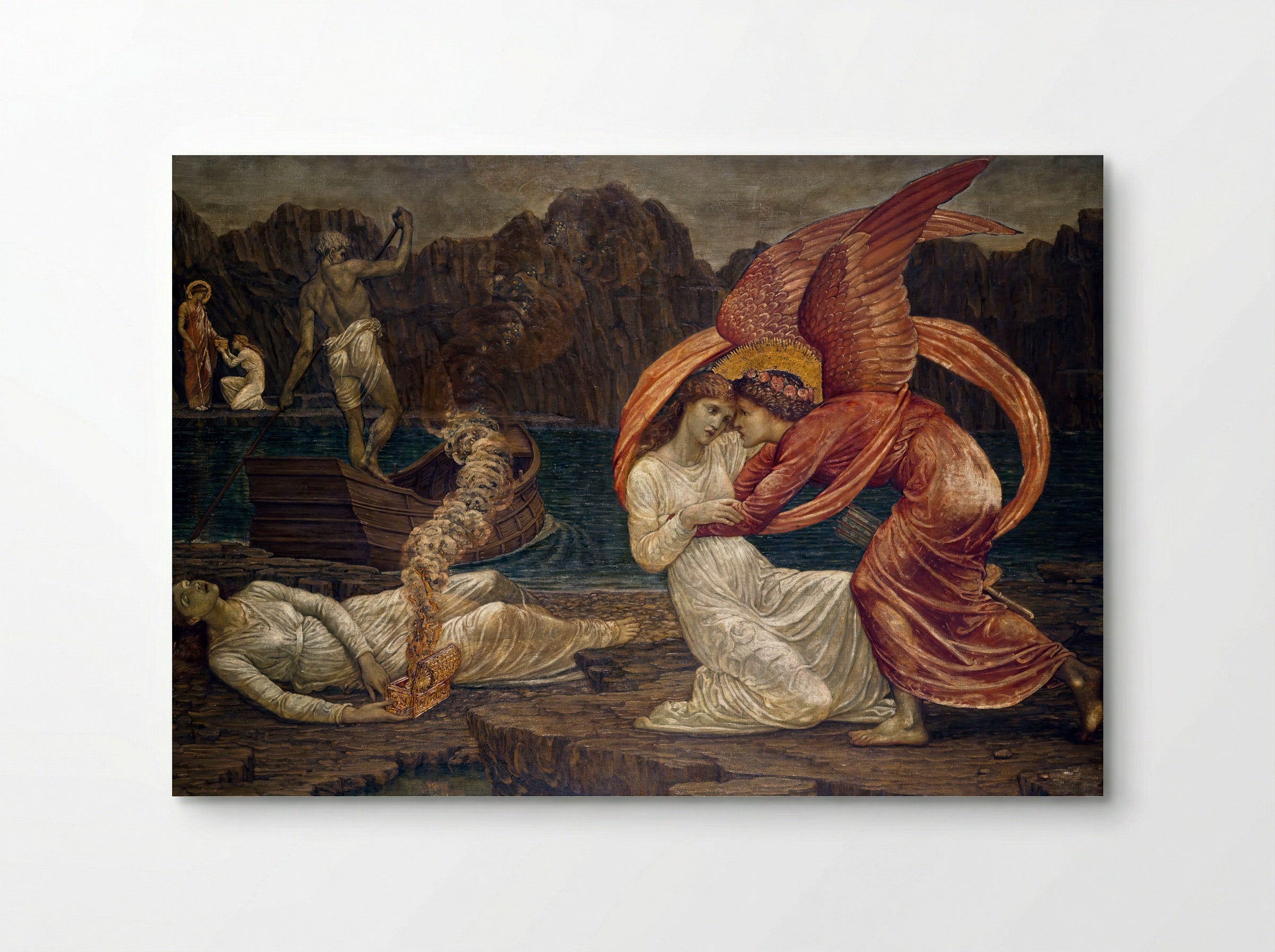 Psyche Receiving the Casket from Proserpine - Edward Burne-Jones - Poster