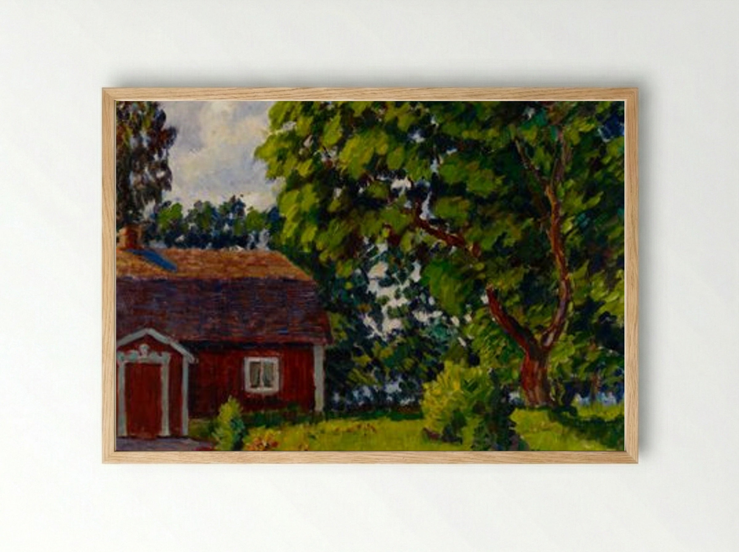 Urajärven museo - Alfred William Finch - Framed Print Wood