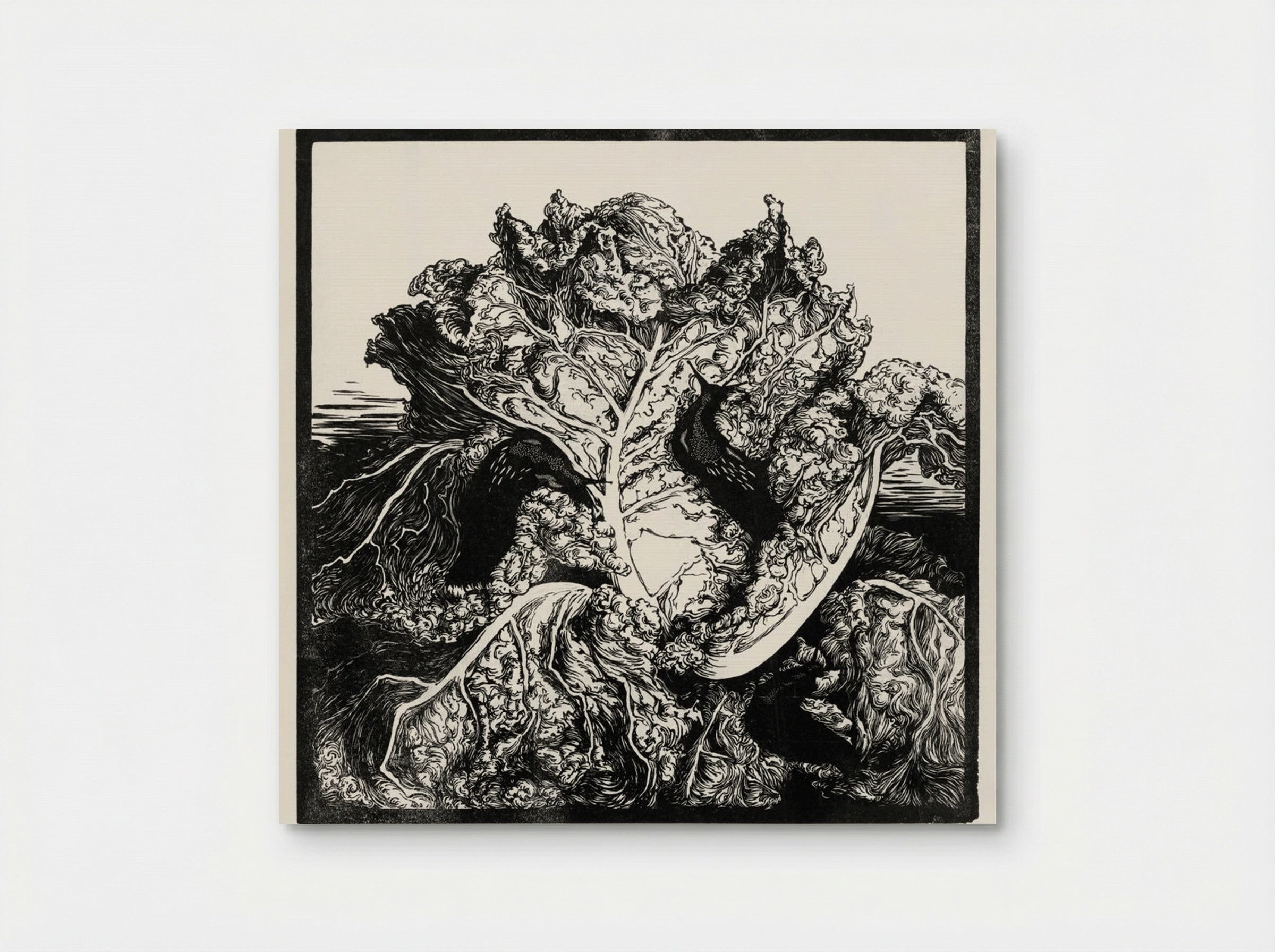 Three Slugs on a Cabbage - Julie de Graag - Poster