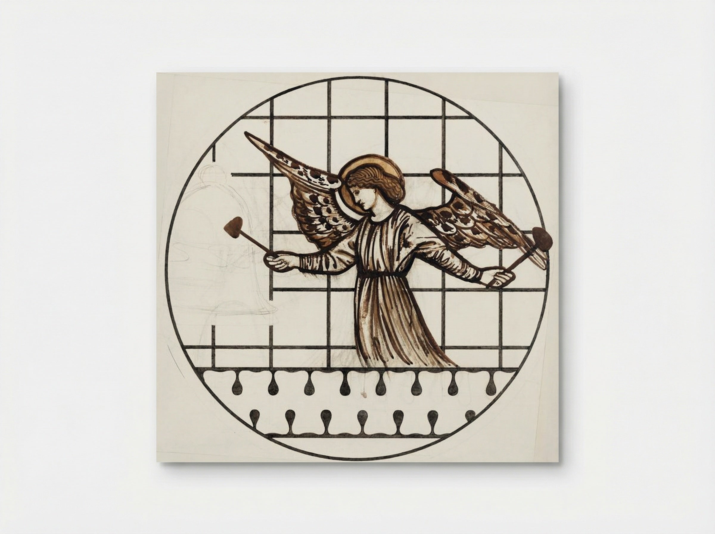 Angel Playing on Bells - Edward Burne-Jones - Poster