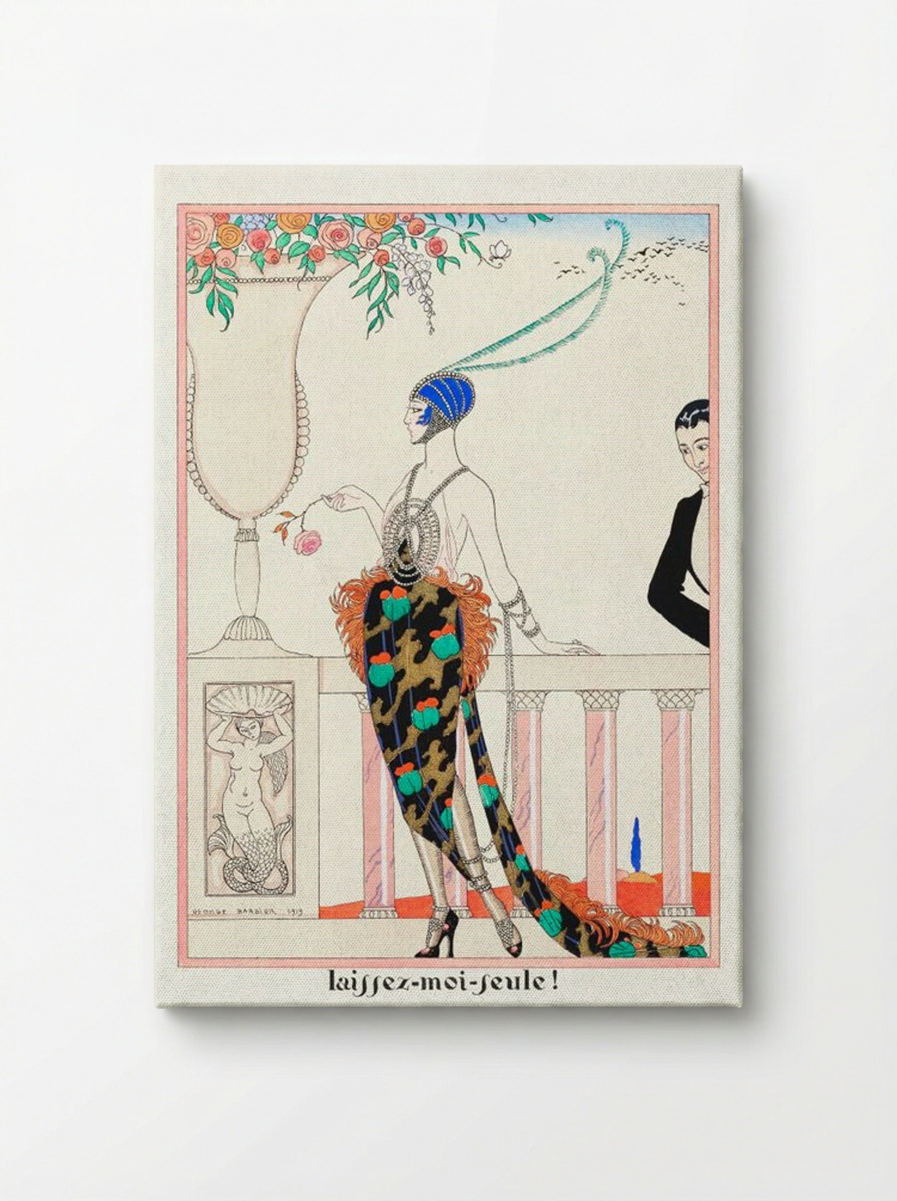 Laissez-moi Seule! (from Les Feuillets d'Art) - George Barbier - Canvas