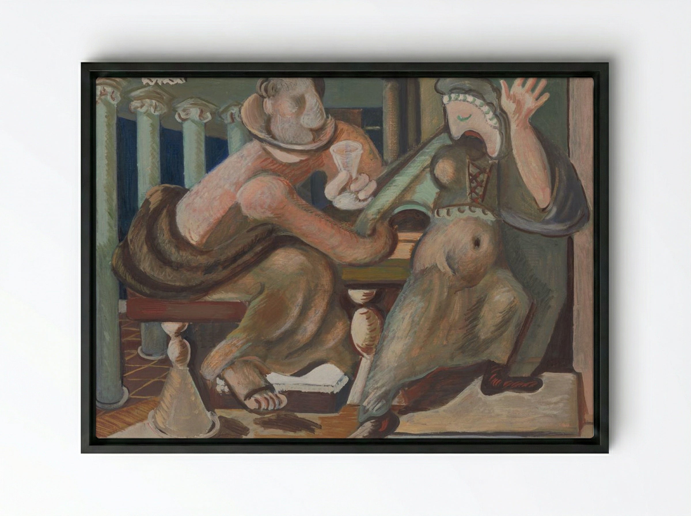 Seduction by Cypria - Cyprián Majerník - Framed Canvas Black