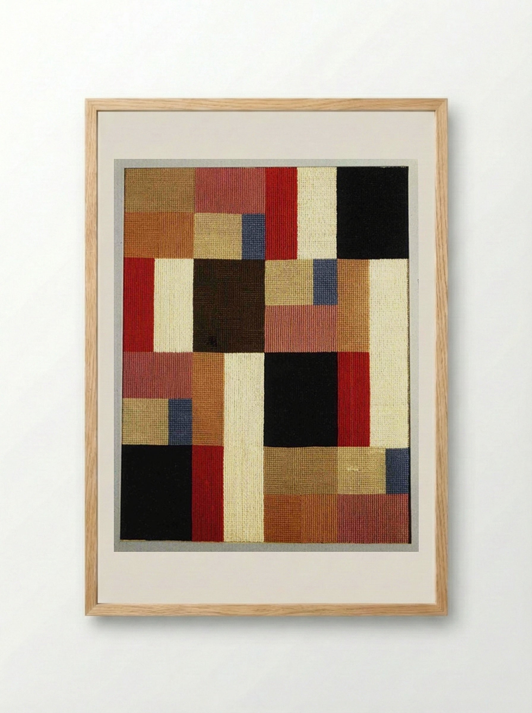 Vertical and Horizontal Composition - Sophie Taeuber-Arp - Framed Print Wood