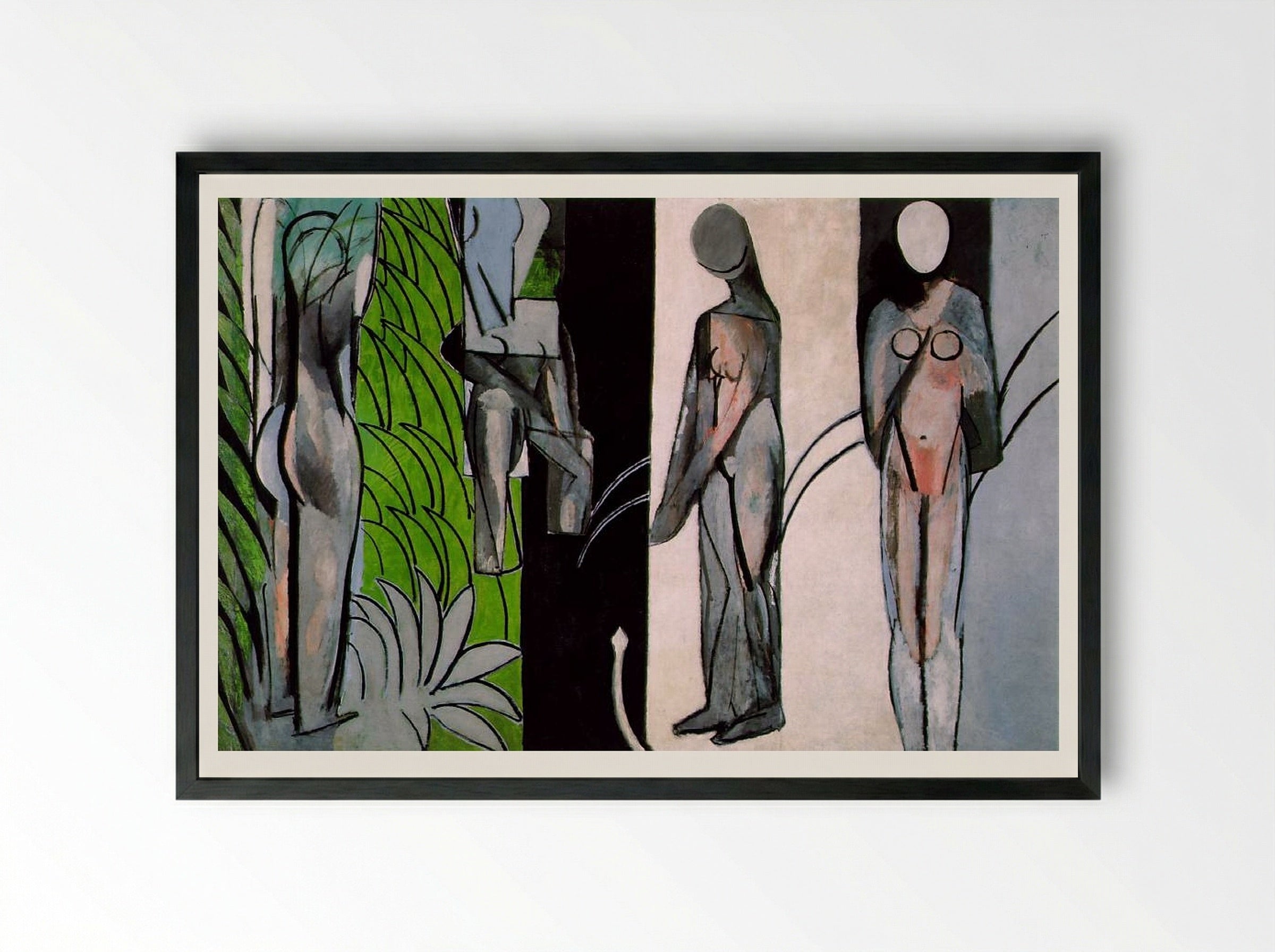 Bathers by a River - Henri Matisse - Framed Print Black