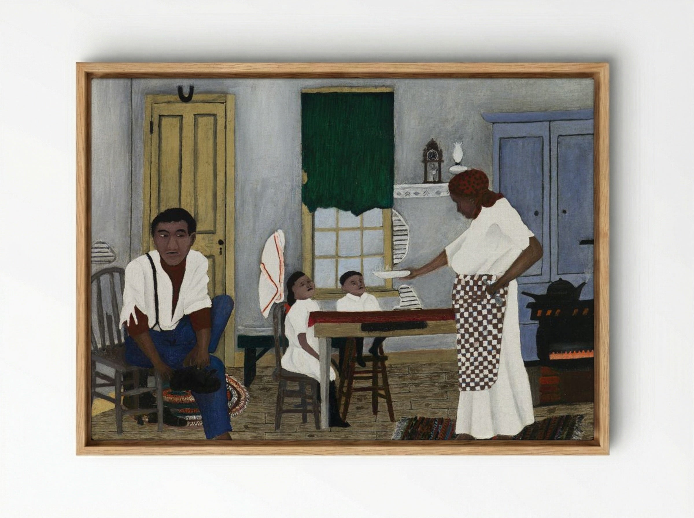 Sunday Morning Breakfast - Horace Pippin - Framed Canvas Wood