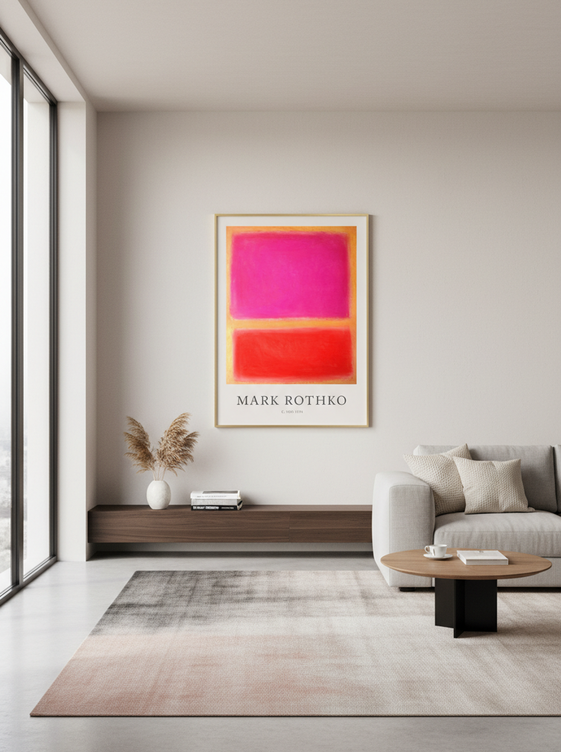 Untitled (Pink and Red Rectangles) - Mark Rothko - Lifestyle