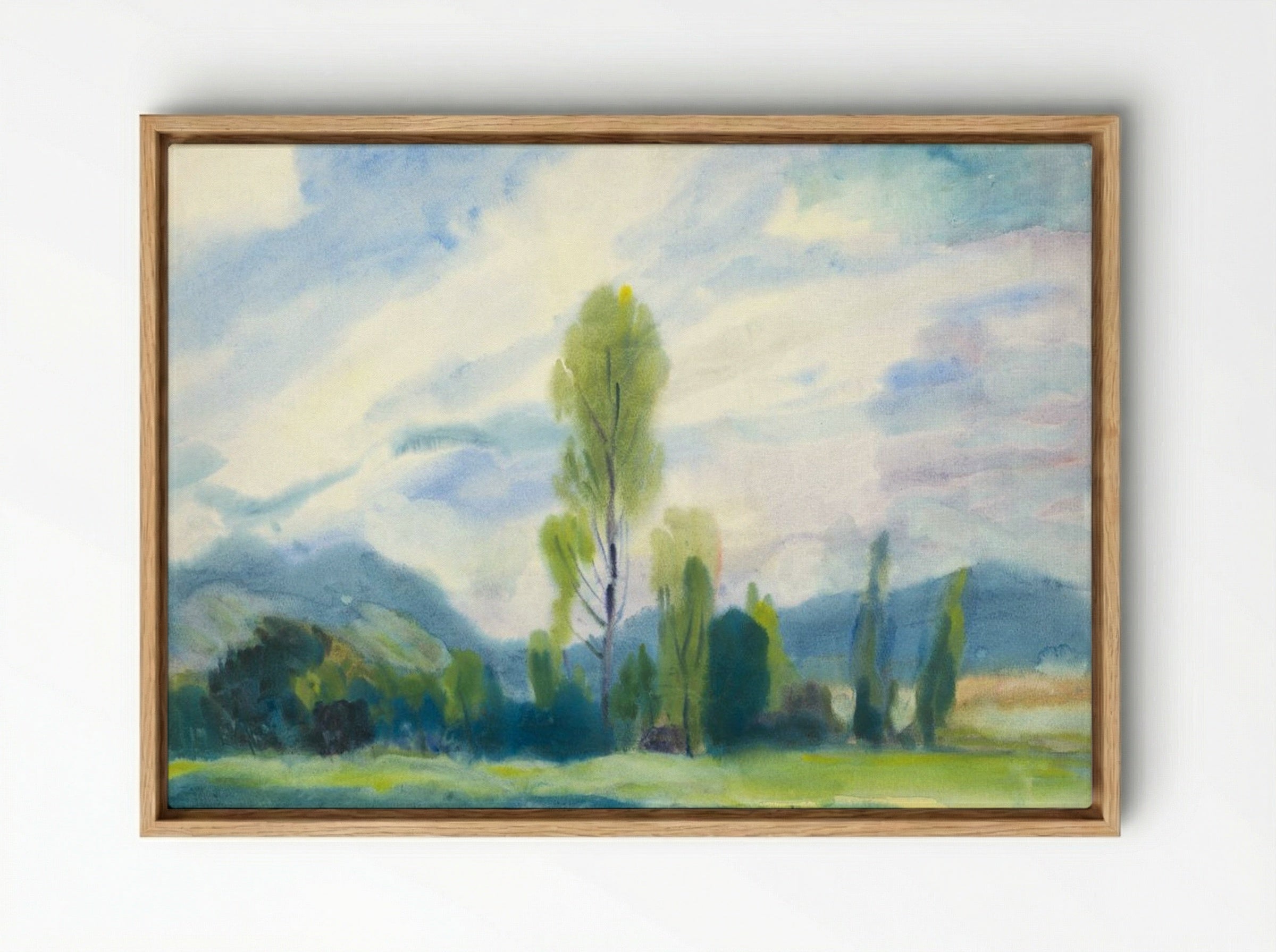 Landscape below the Low Tatras - Zolo Palugyay - Framed Canvas Wood