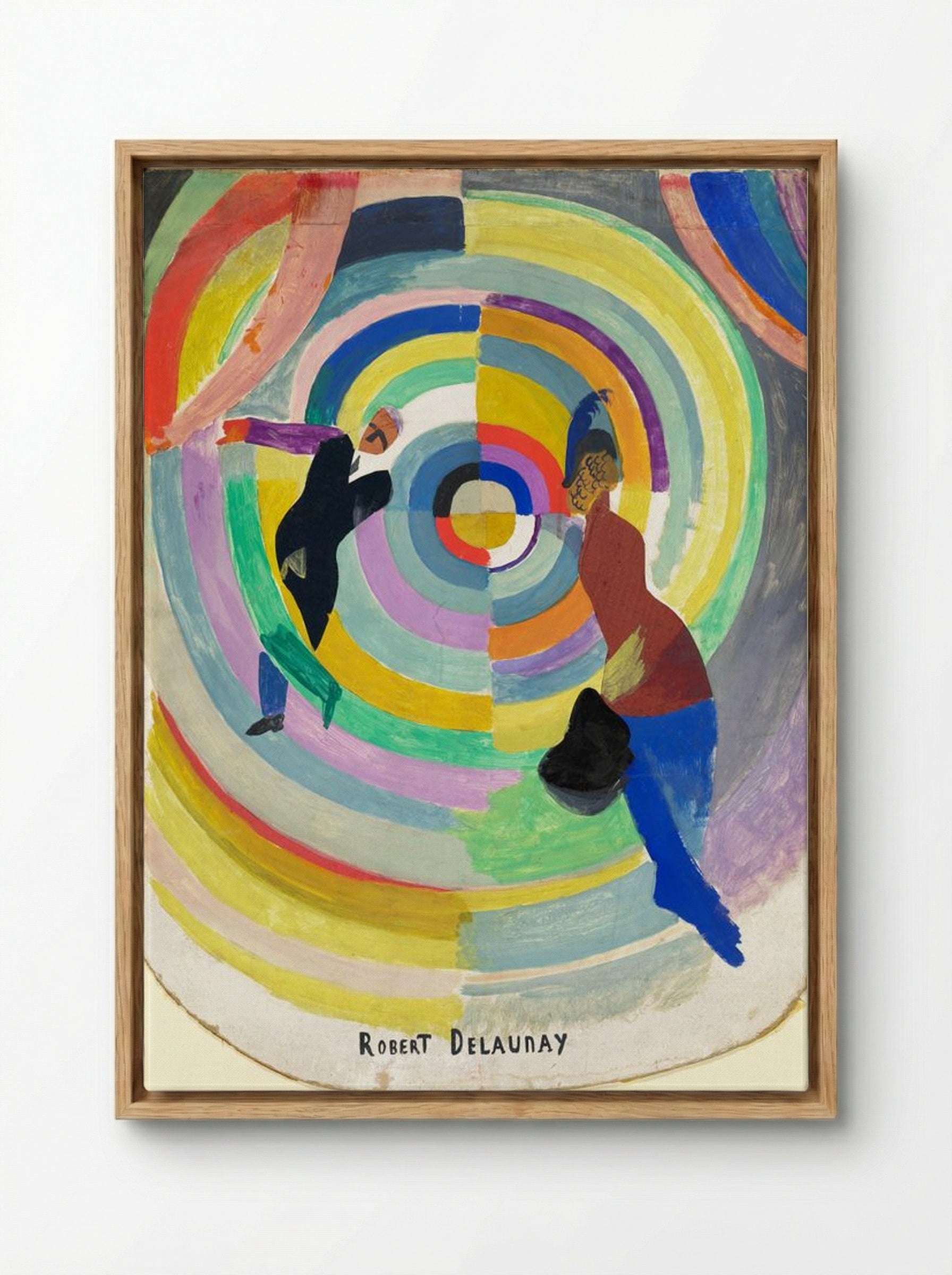 Political Drama - Robert Delaunay - Framed Canvas Wood